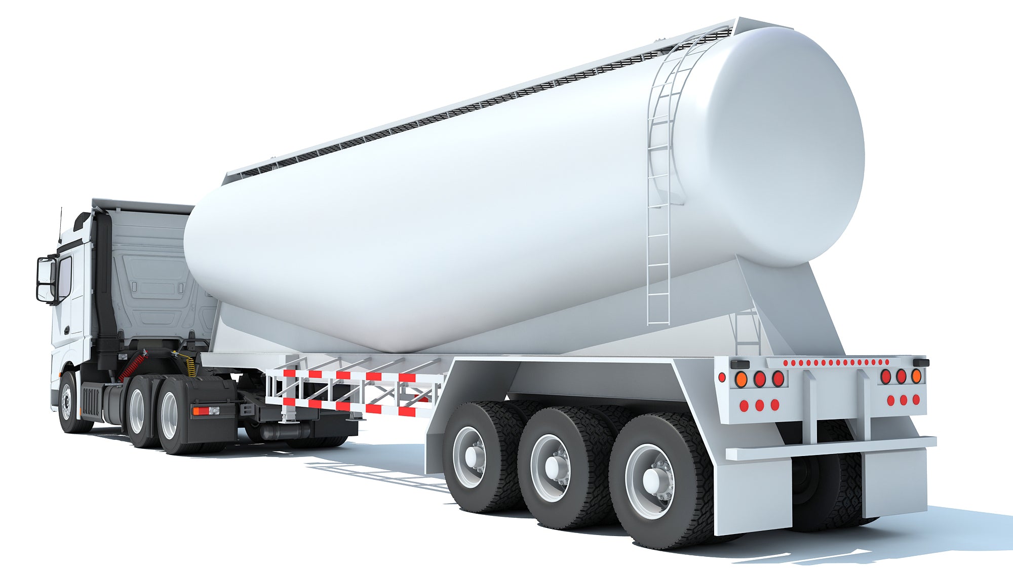 Truck with Tank Trailer