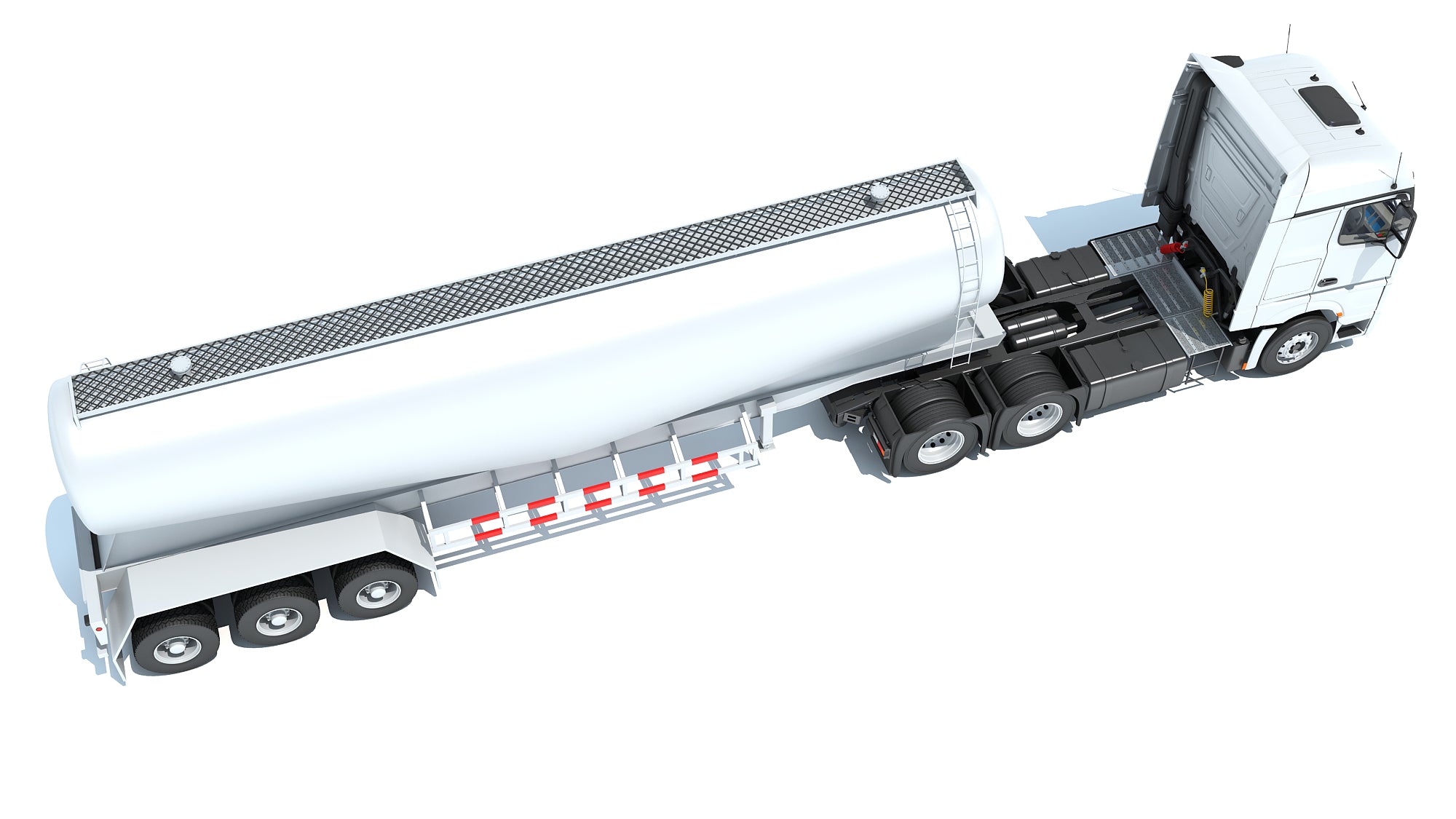 Truck with Tank Trailer