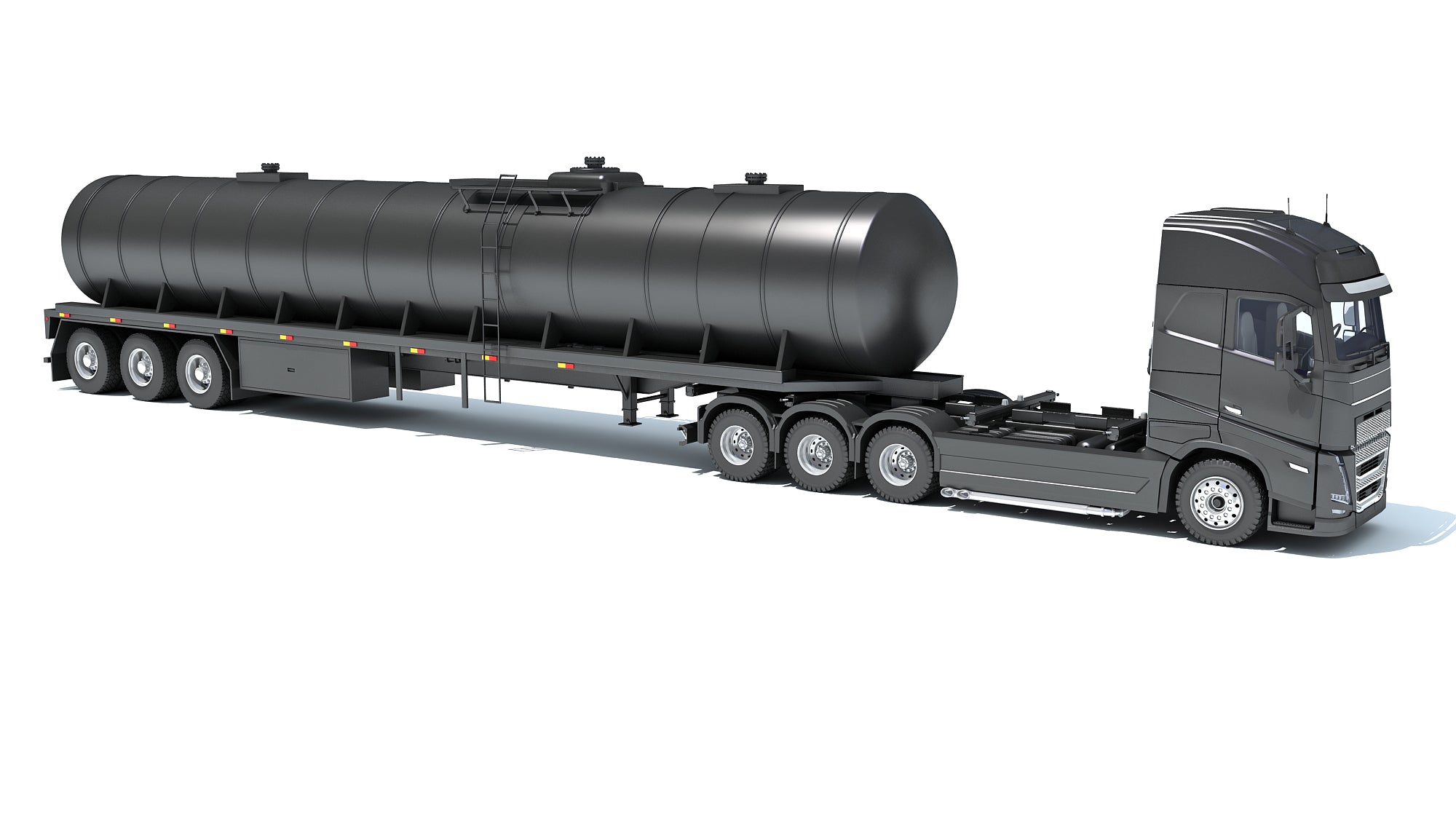 Truck with Tank Semitrailer