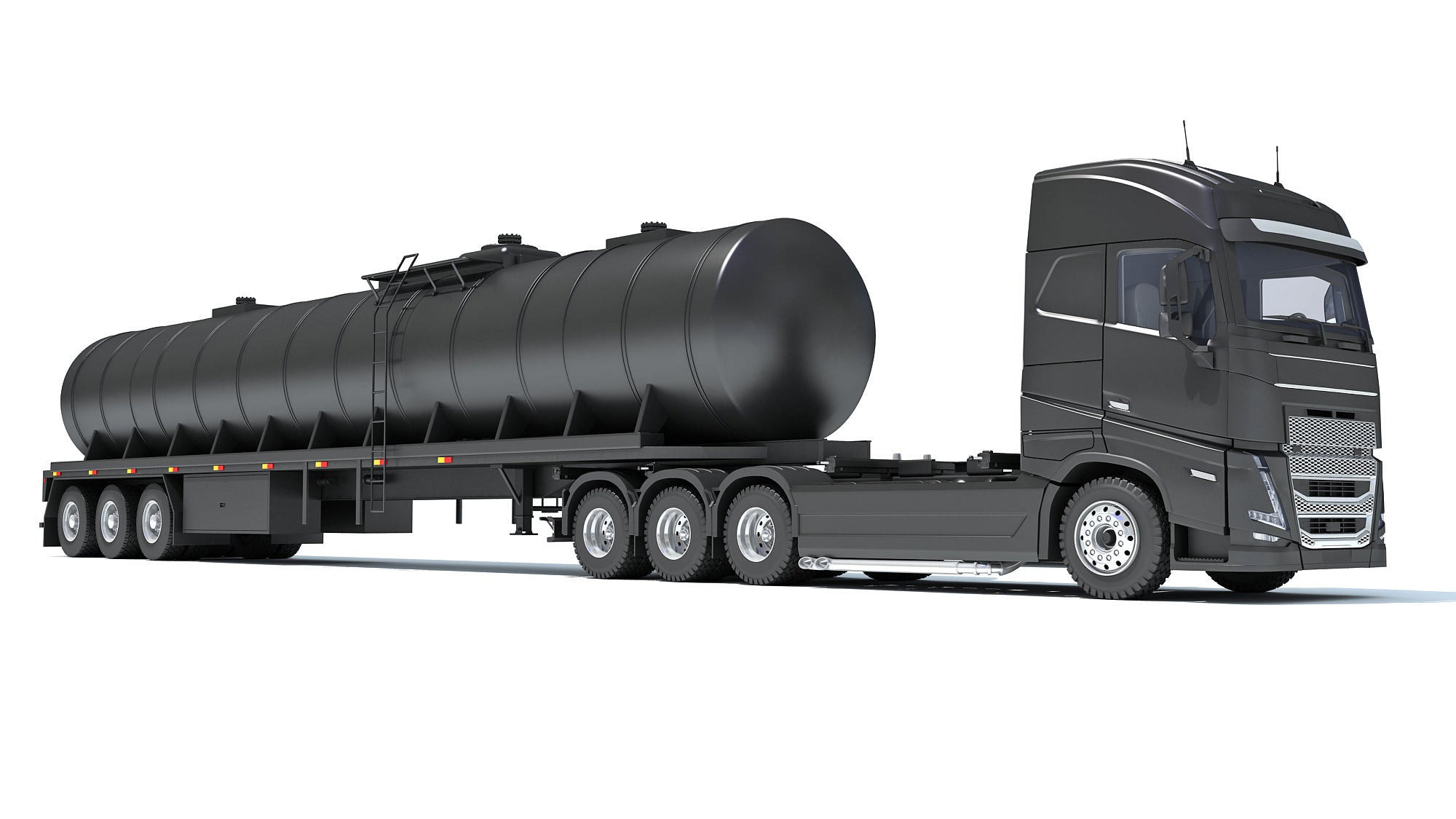 Truck with Tank Semitrailer