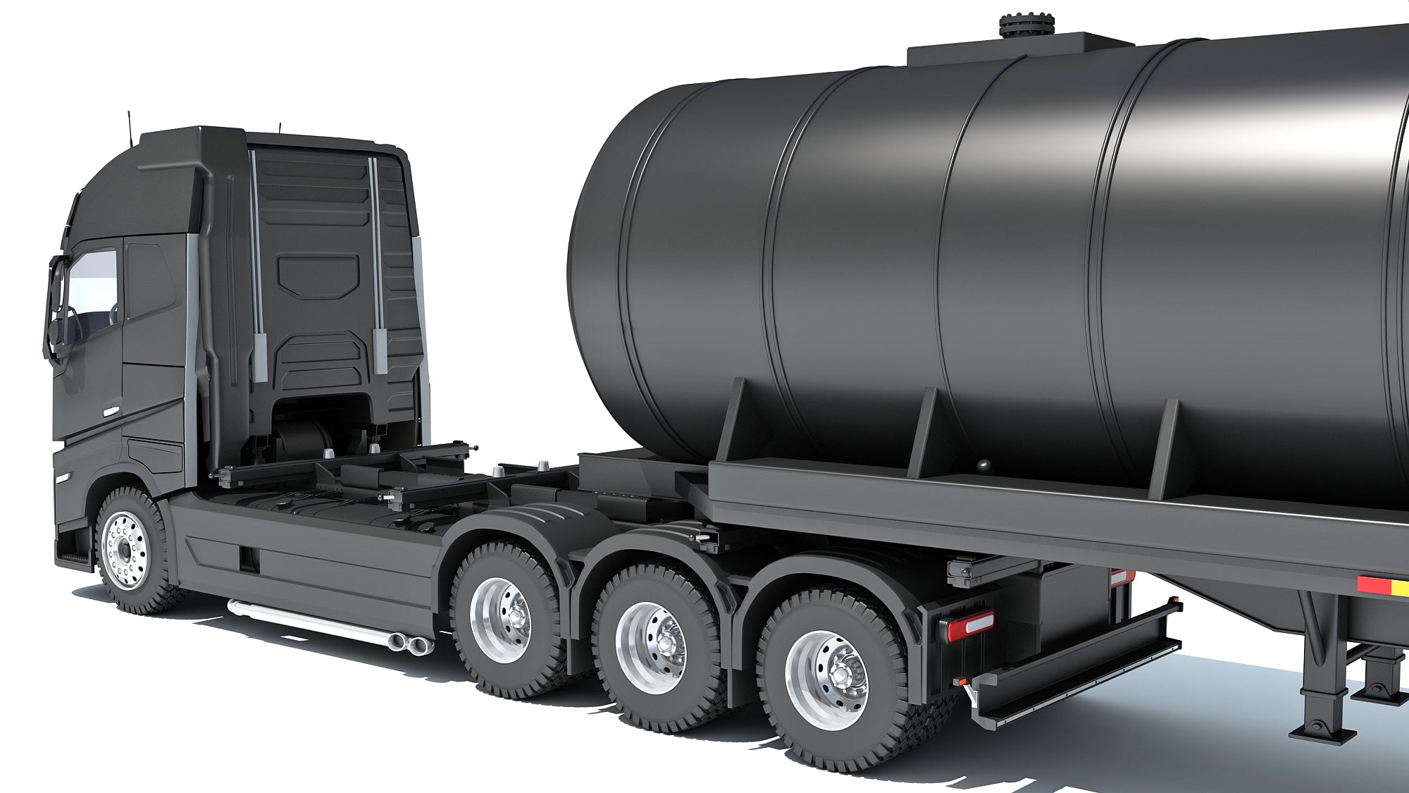Truck with Tank Semitrailer