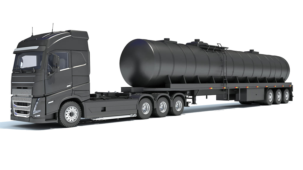 Truck with Tank Semitrailer