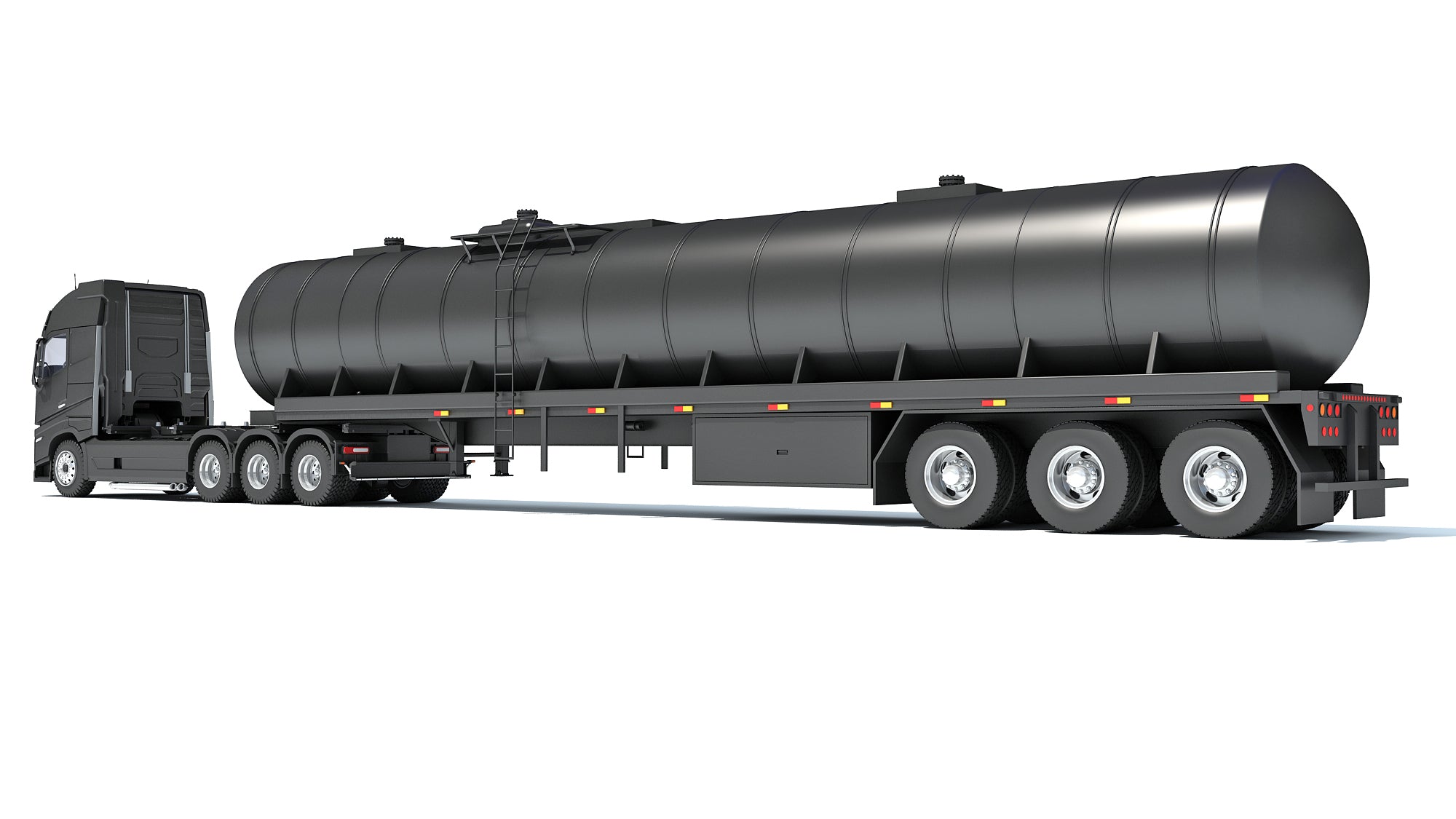Truck with Tank Semitrailer