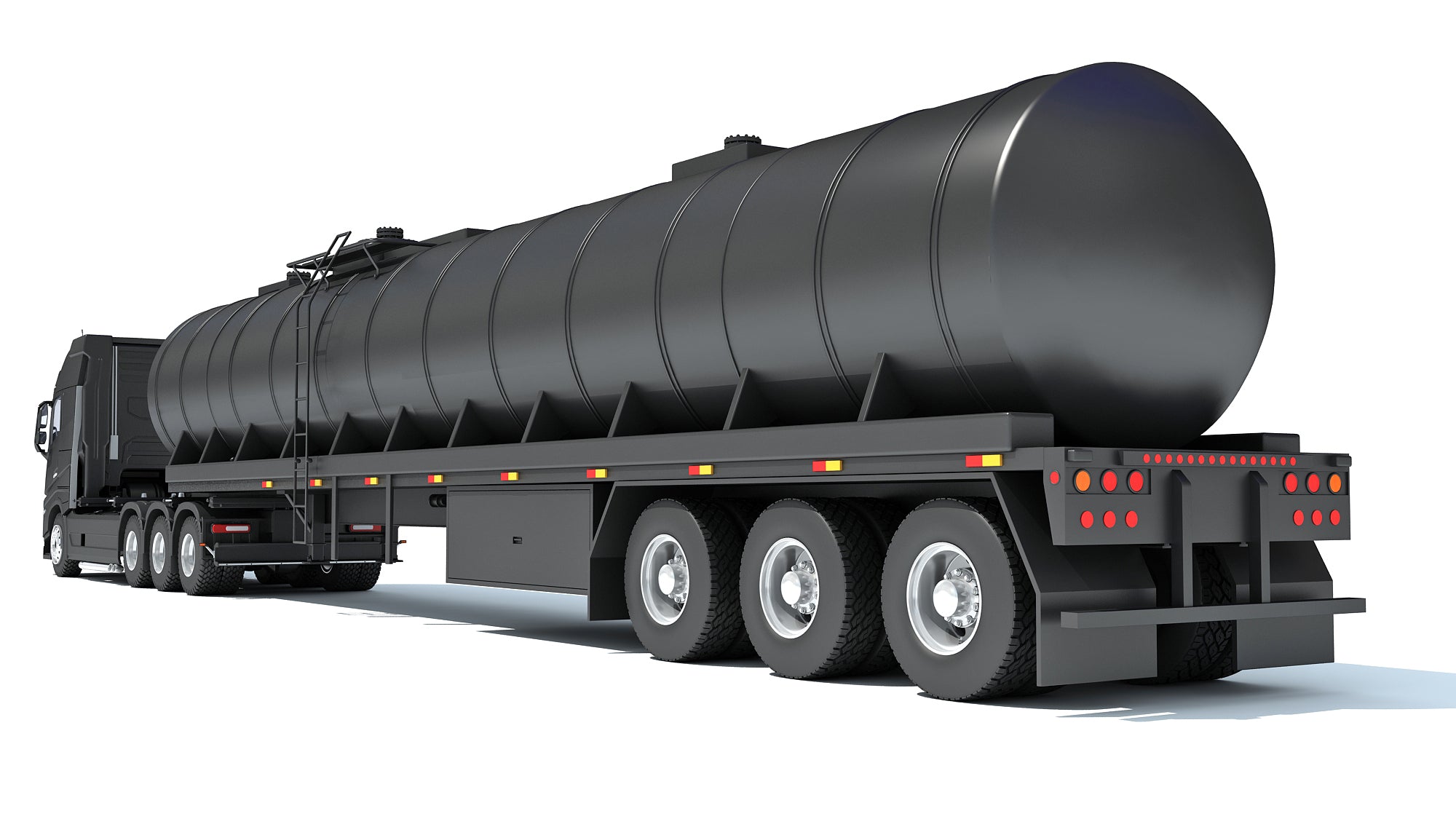 Truck with Tank Semitrailer