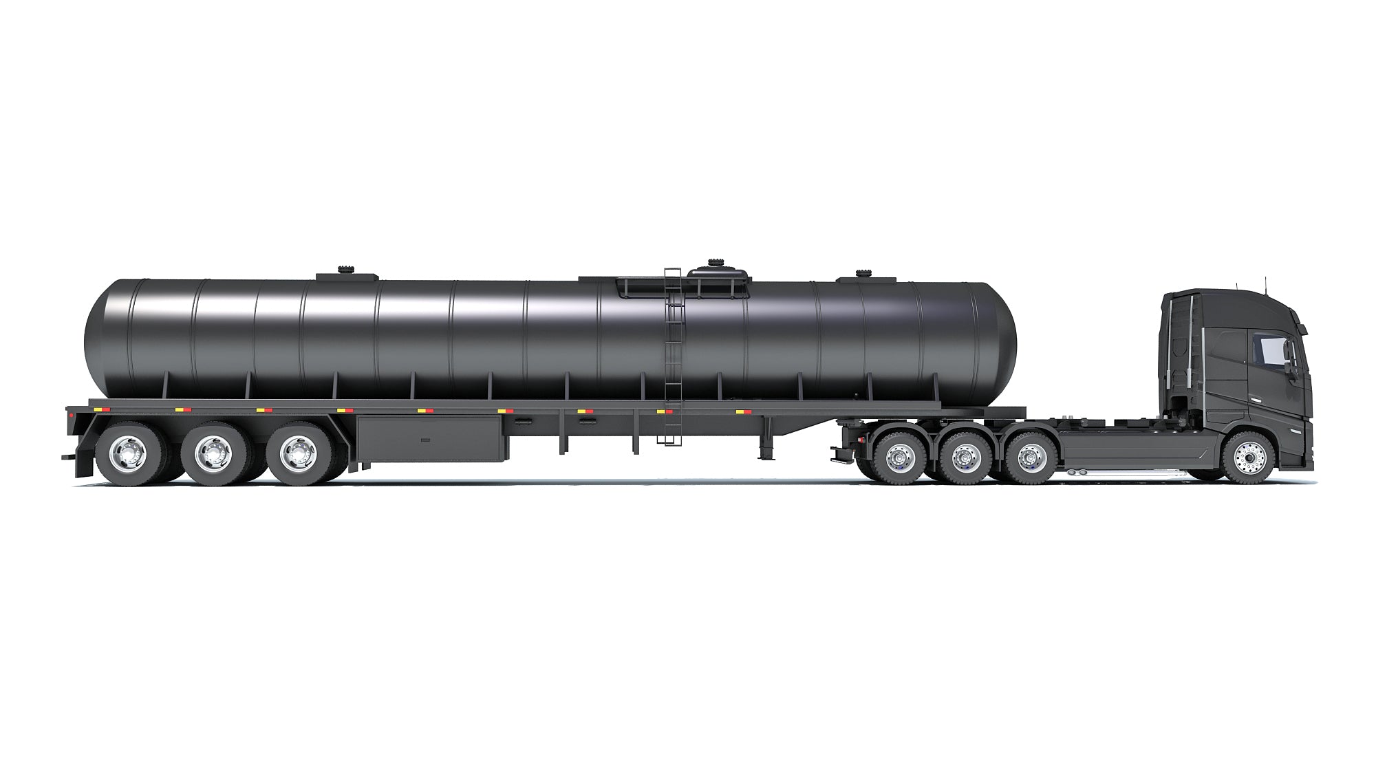 Truck with Tank Semitrailer