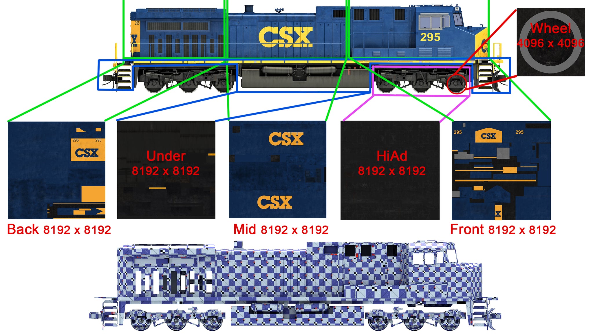 CSX Diesel Electric Locomotive