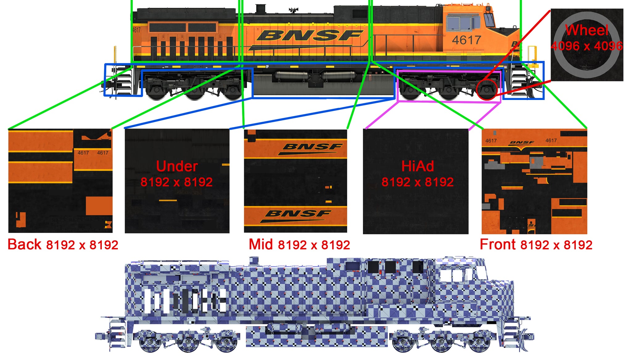 BNSF Diesel Locomotive AC4400CW