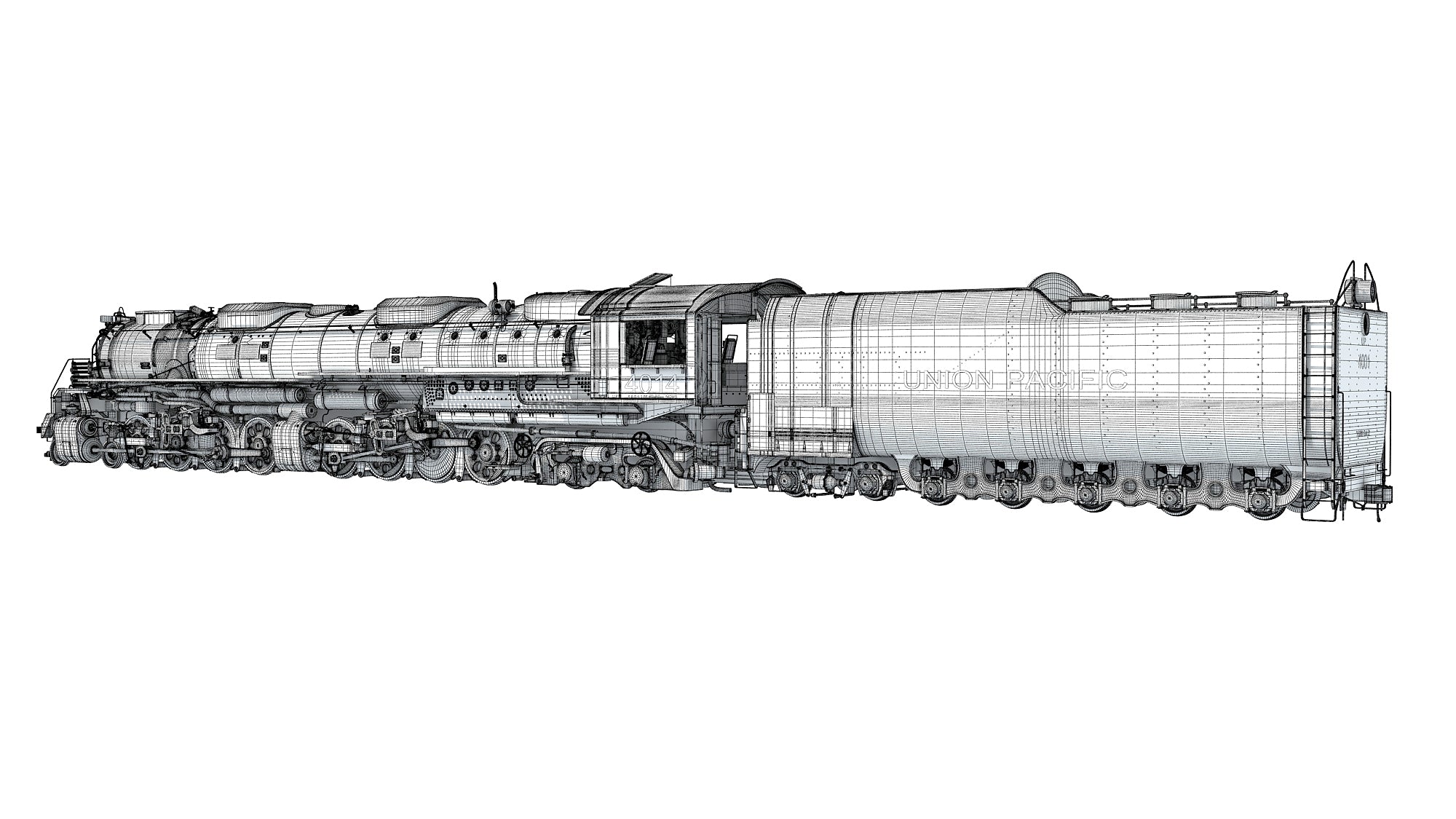 Union Pacific Big Boy 4014 Steam Locomotive 3D Horse union-pacific-big-boy-4014-steam-locomotive-3d-horse