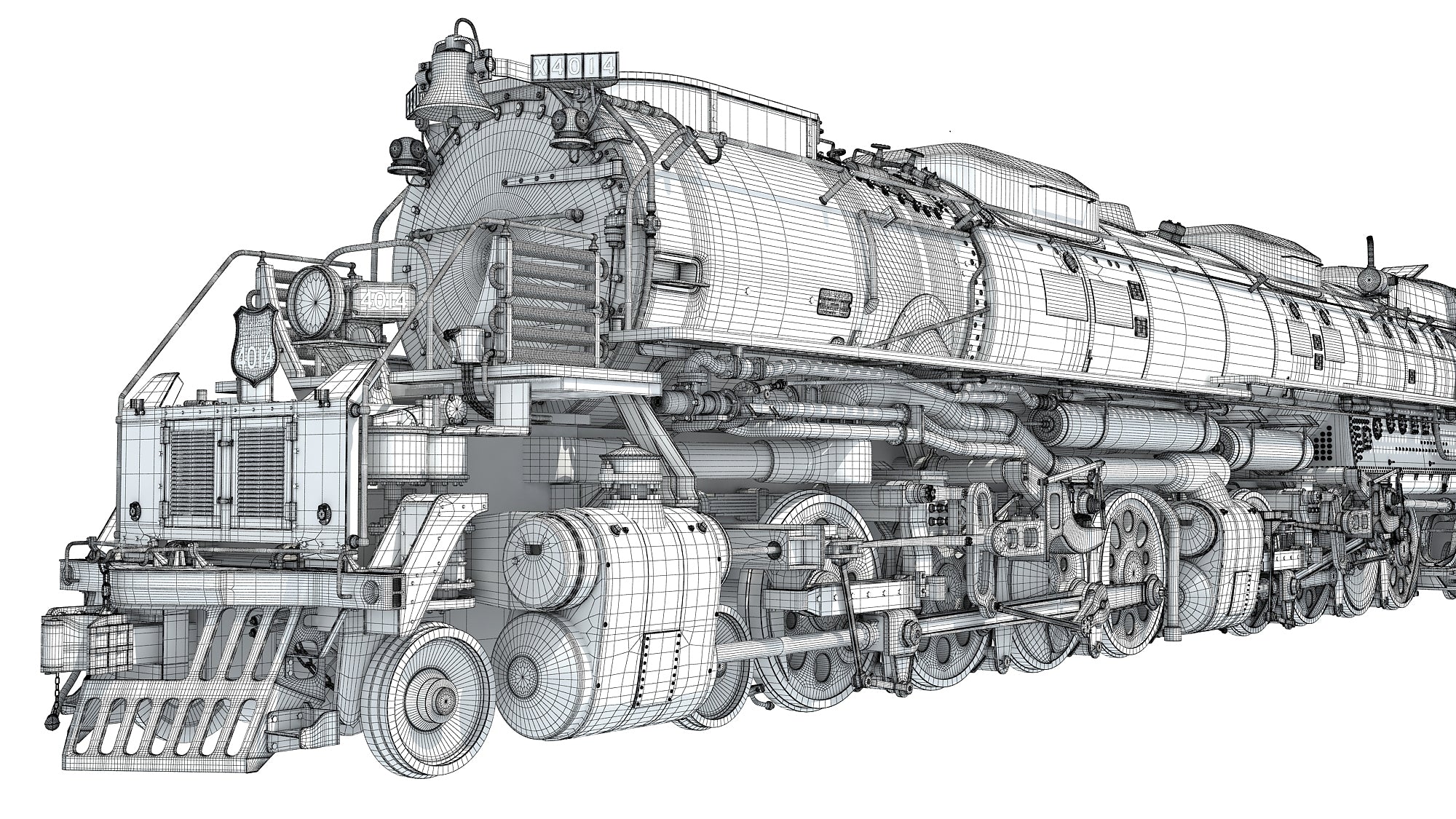 Union Pacific Big Boy 4014 Steam Locomotive 3D Horse union-pacific-big-boy-4014-steam-locomotive-3d-horse