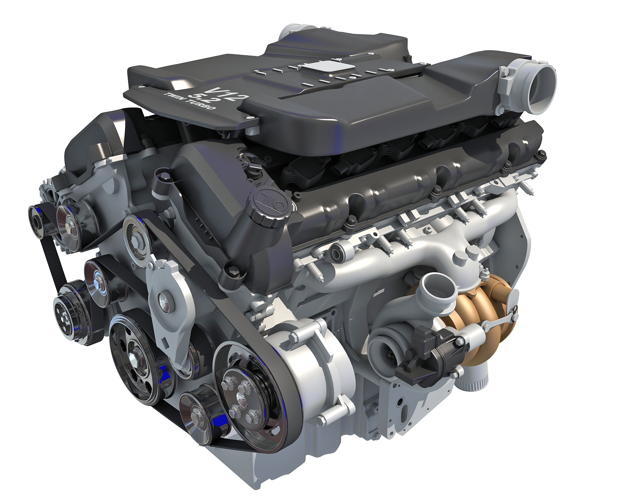 V12 Engine Casing 3D Models - V12 Engine with Interior Parts – 3D Horse