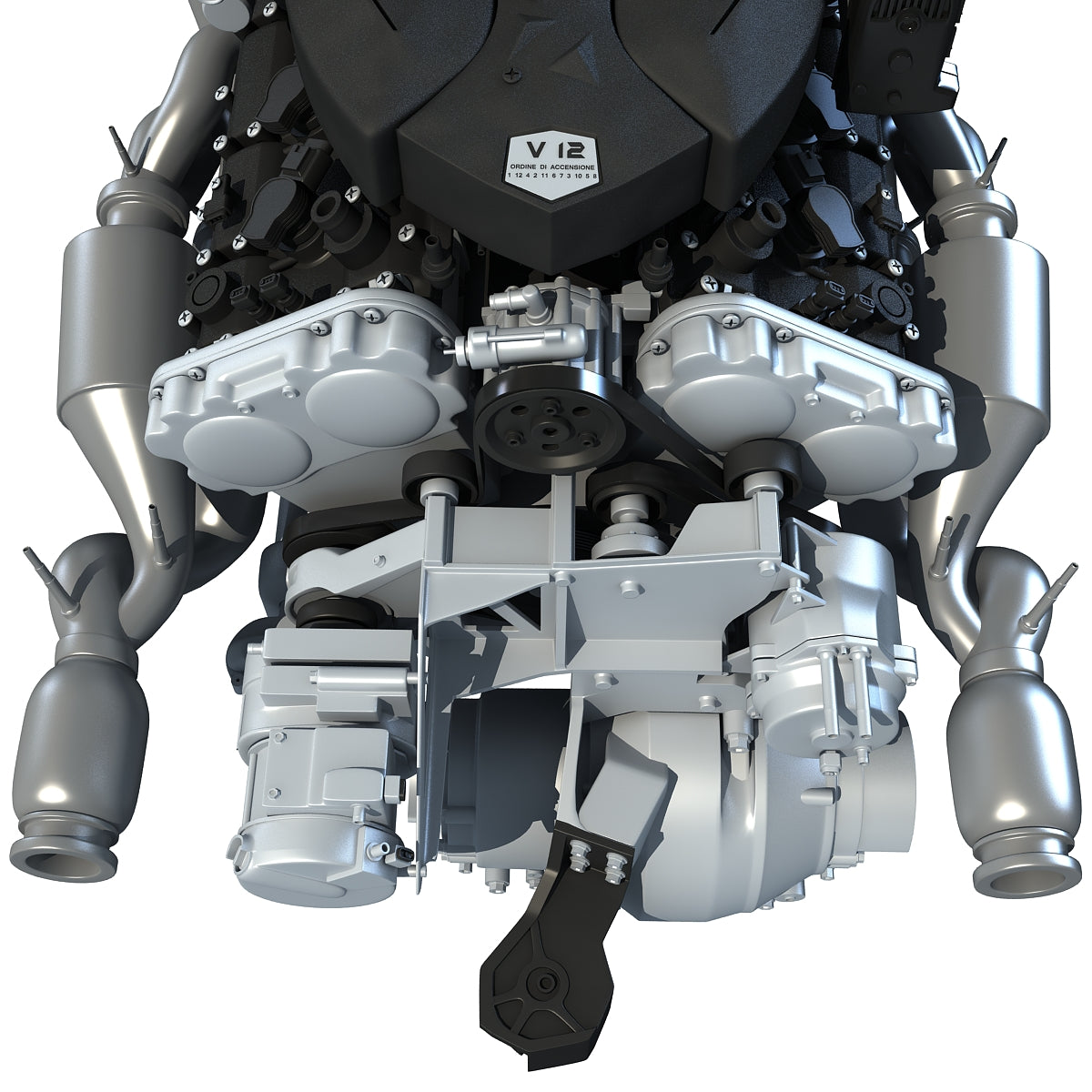 V12 Engine 3D Model