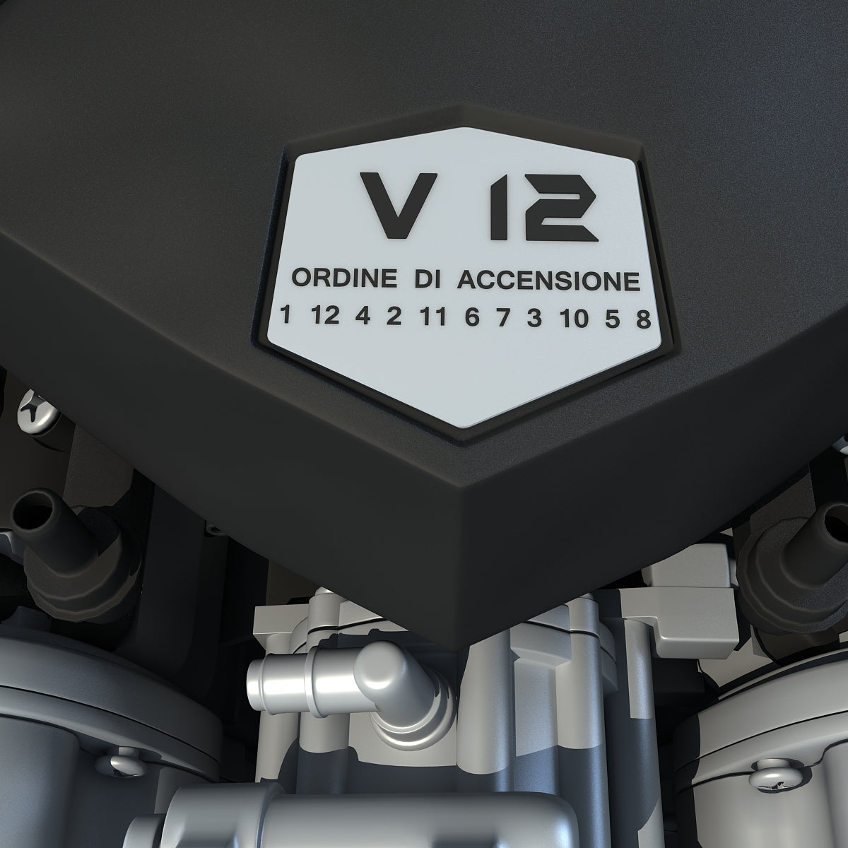V12 Engine 3D Model