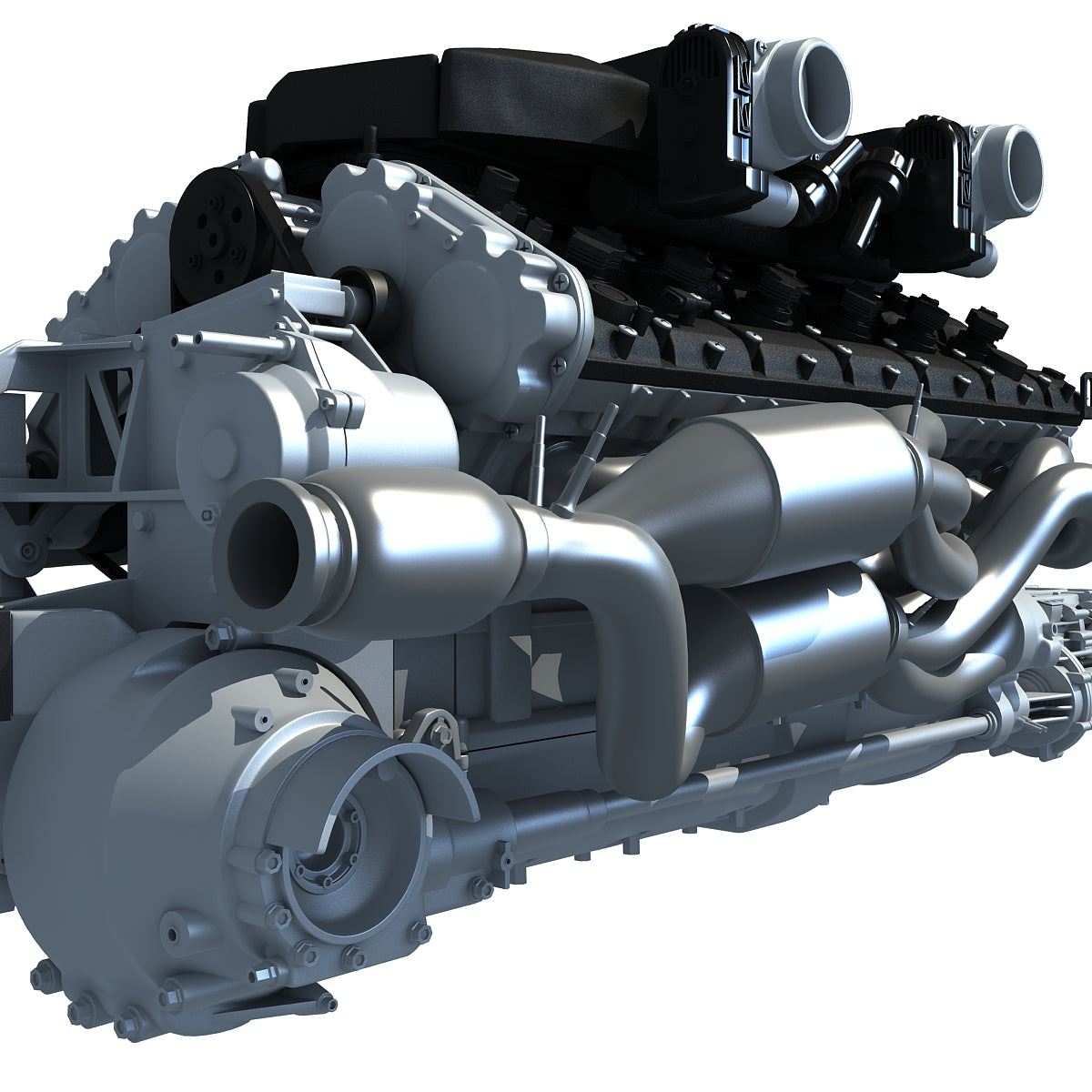 V12 Engine 3D Model