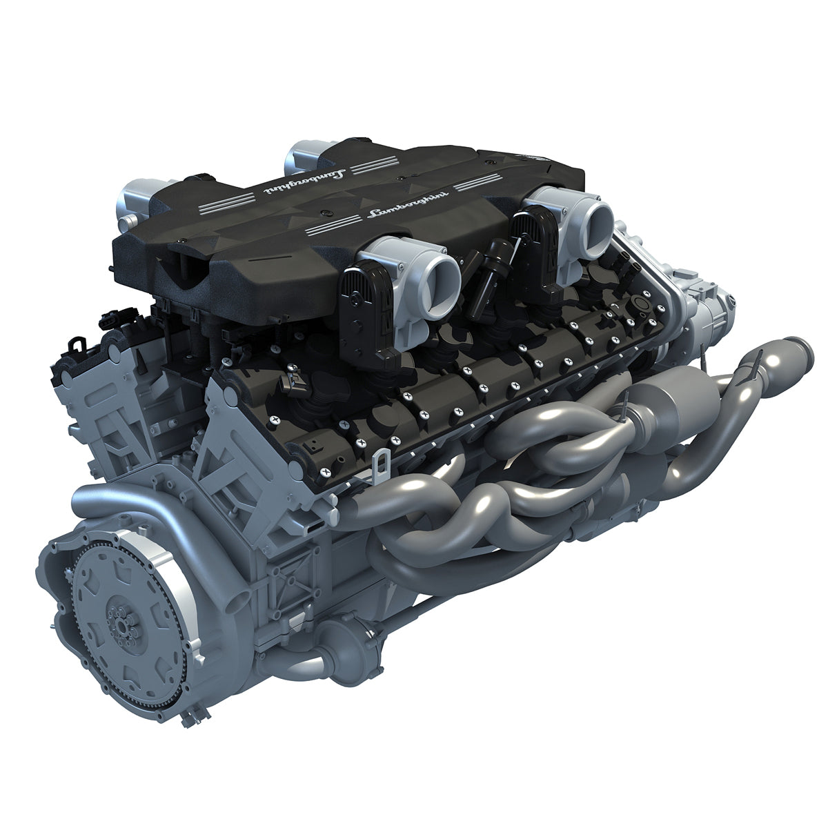 V12 Engine 3D Model