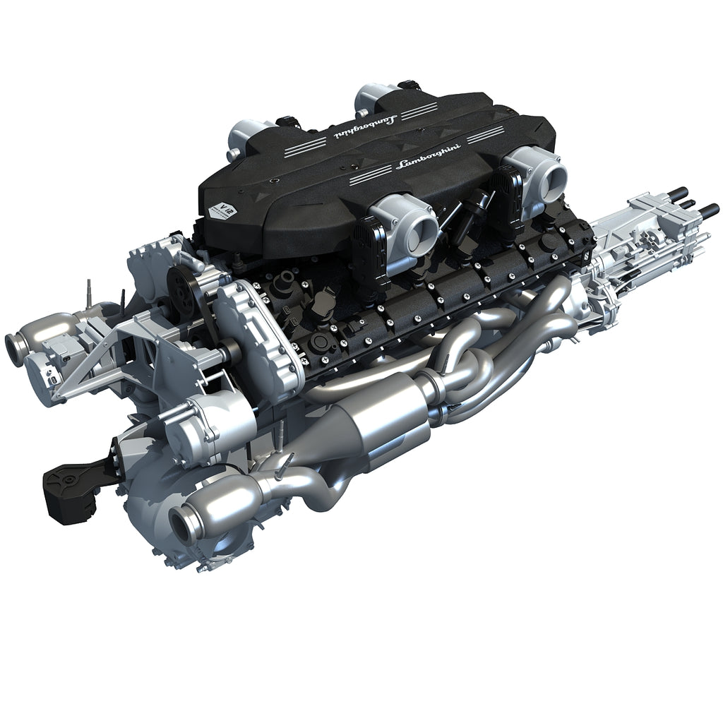 V12 Engine 3D Model