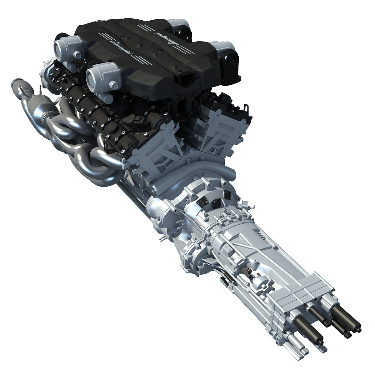 V12 Engine 3D Model