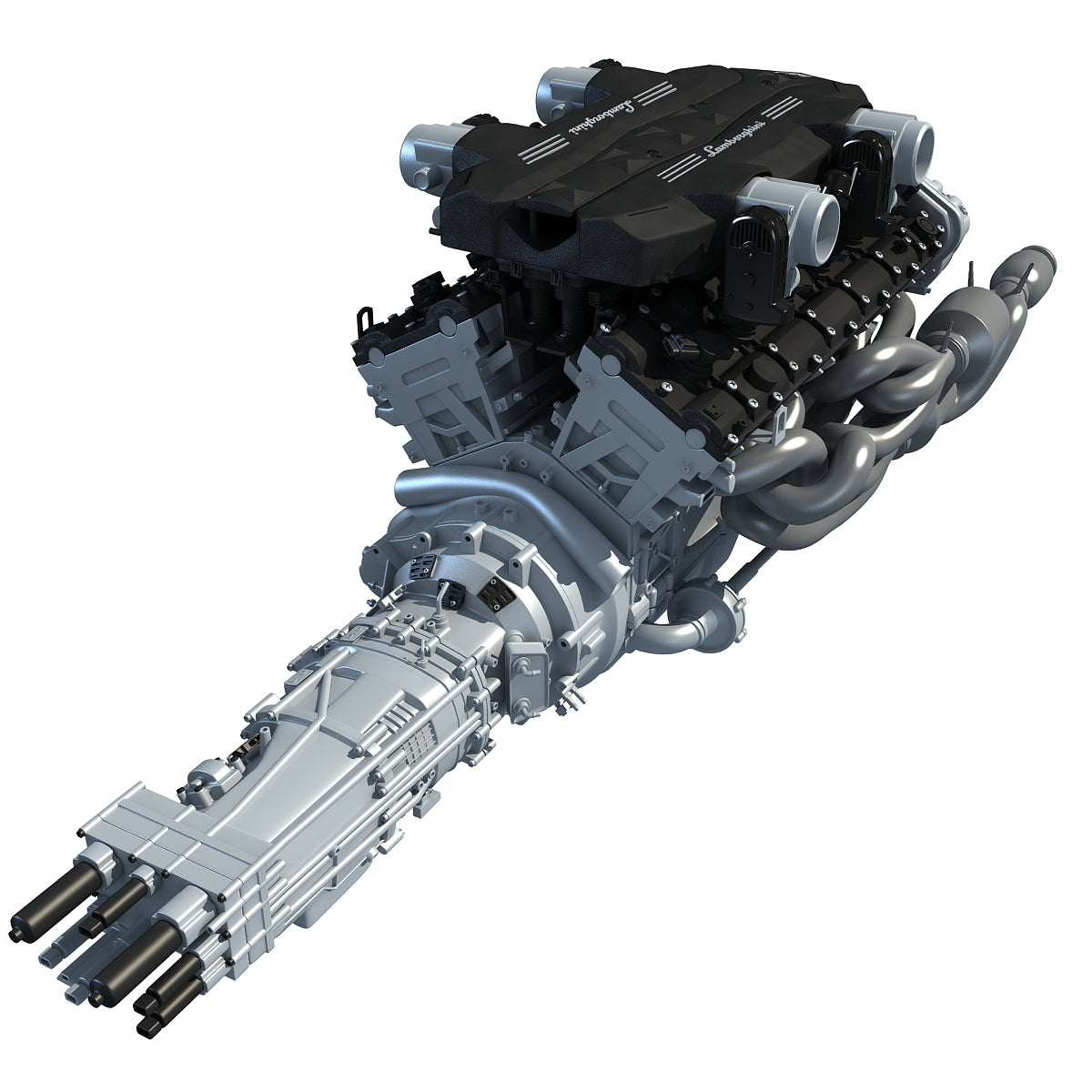 V12 Engine 3D Model