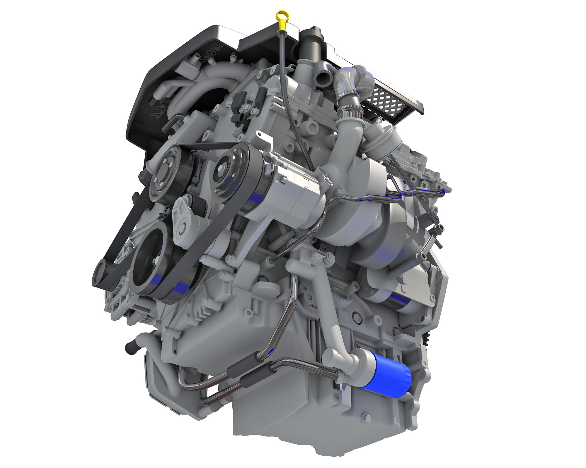 Twin Turbo Engine - 3D Models