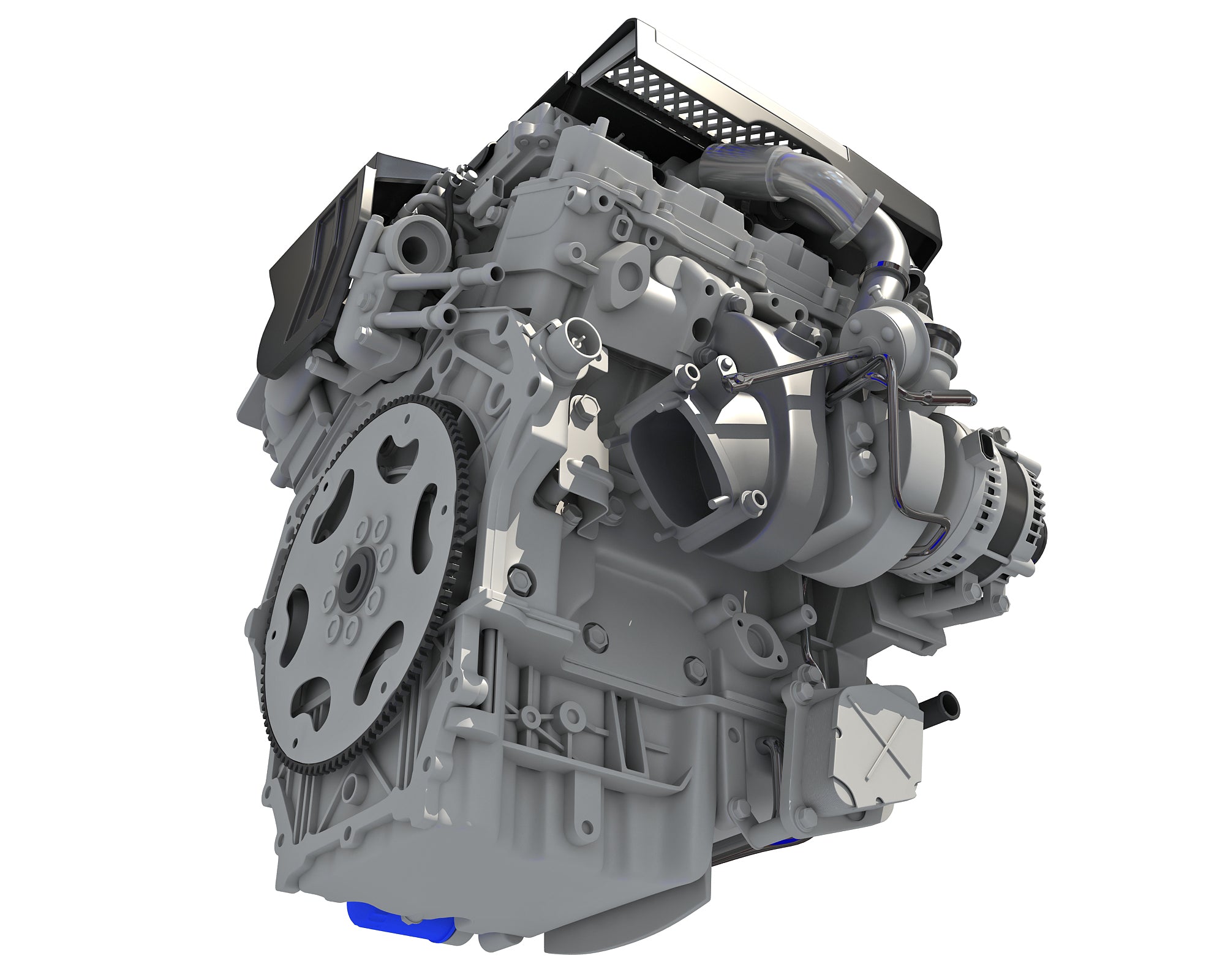 Twin Turbo Engine - 3D Models