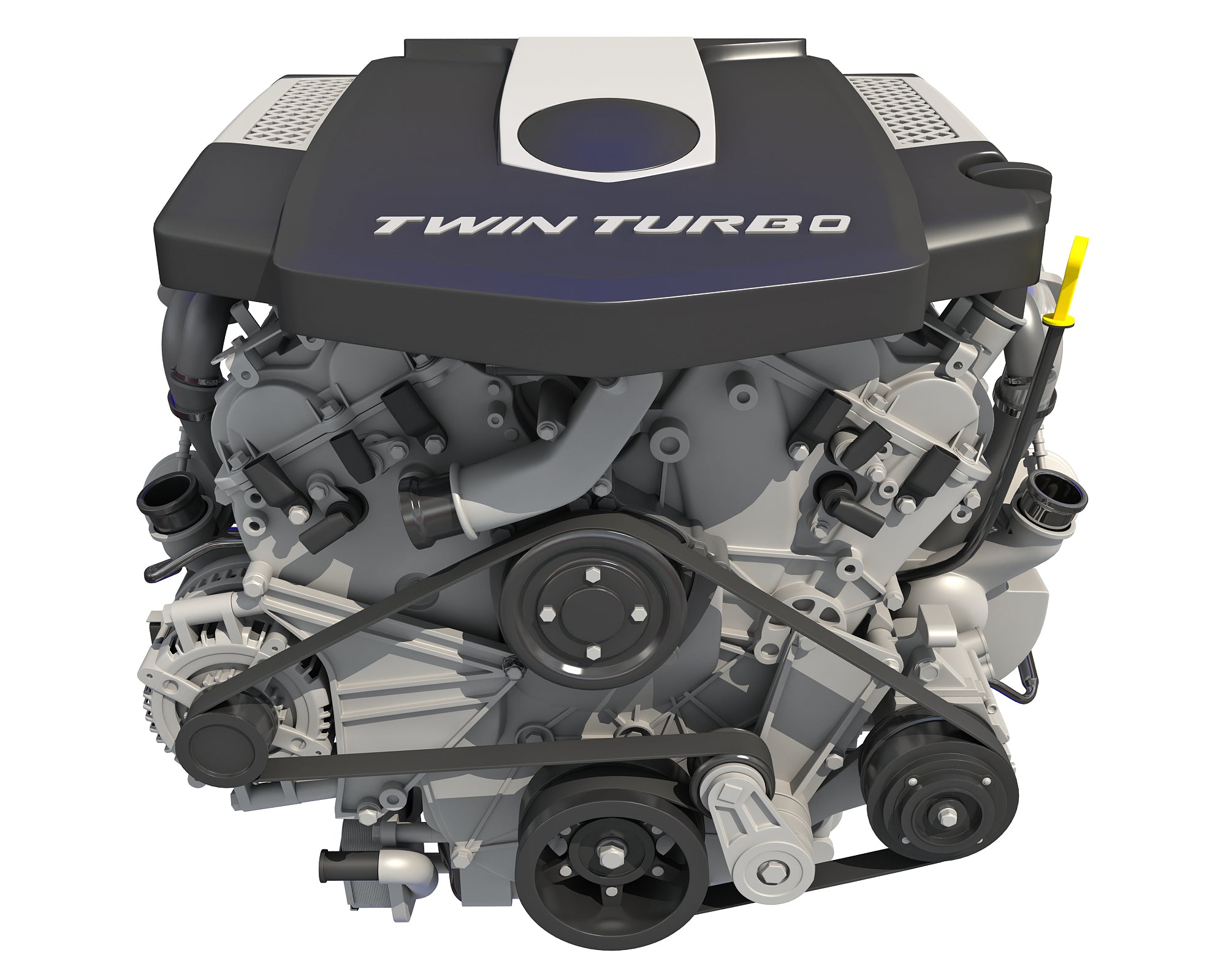 Twin Turbo Engine - 3D Models