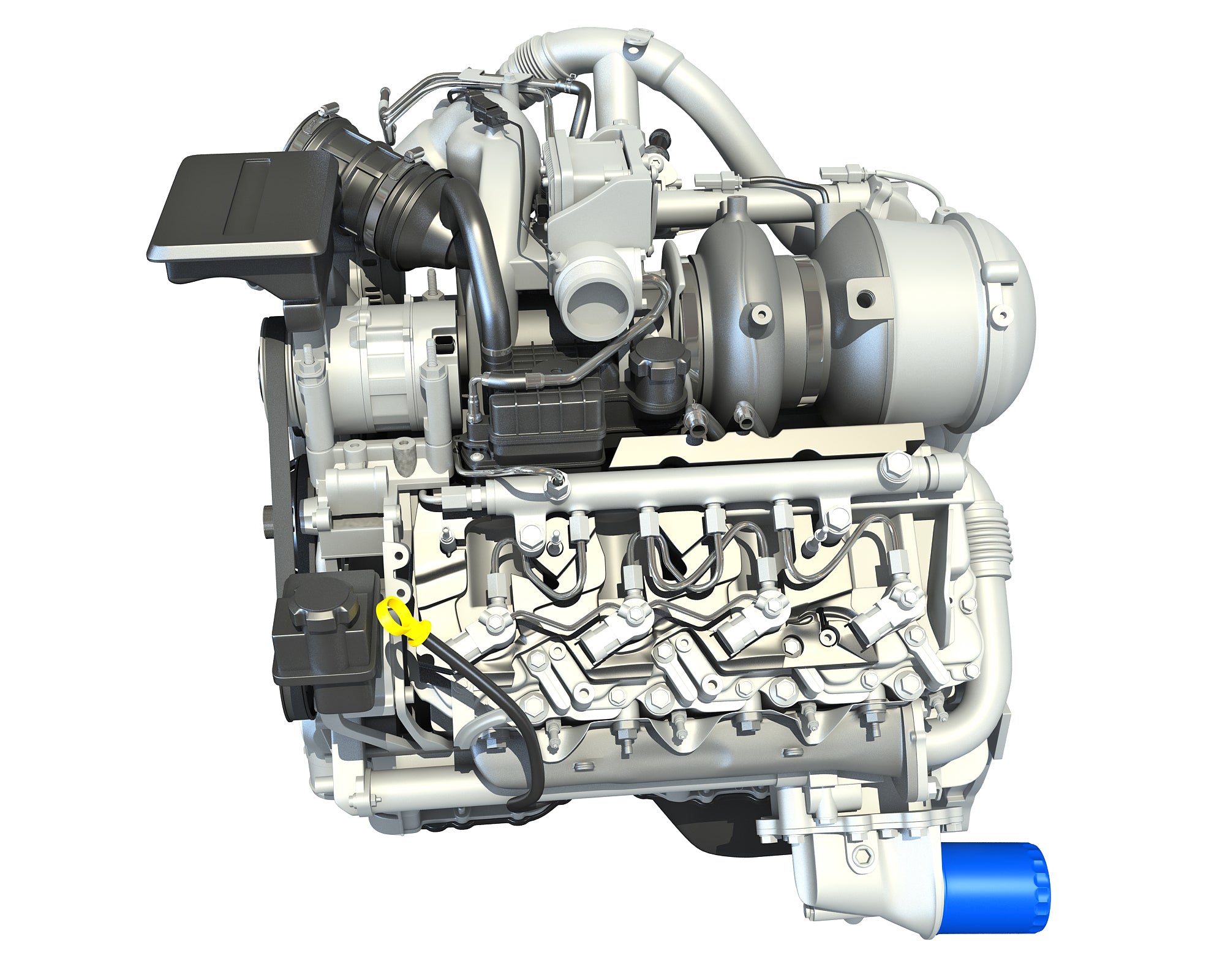 V8 Turbo Engine - 3D Models