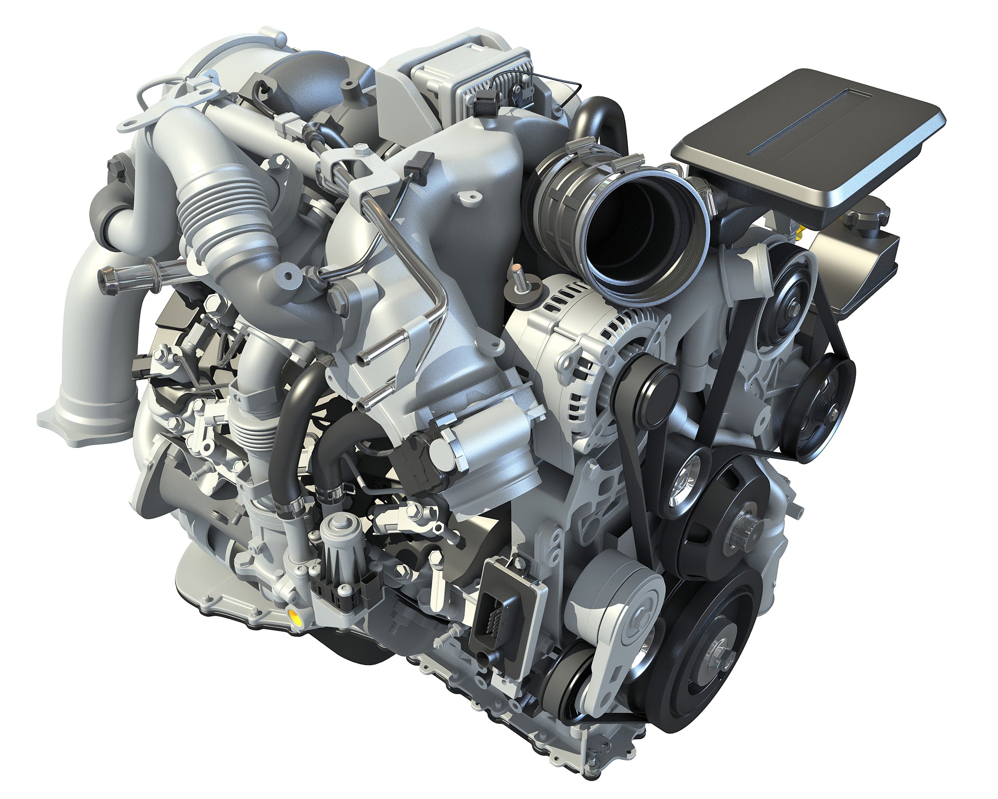 V8 Turbo Engine - 3D Models