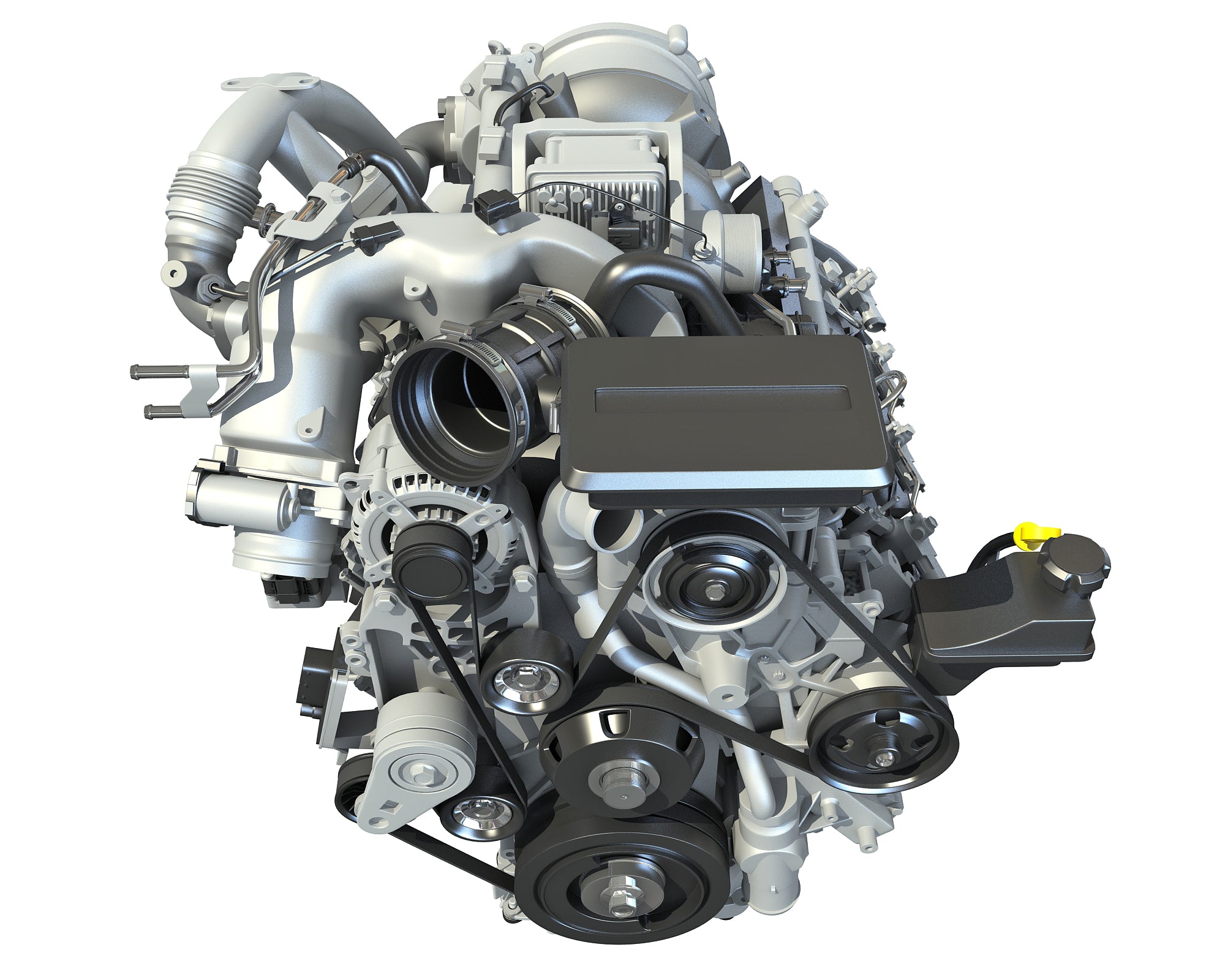 V8 Turbo Engine - 3D Models