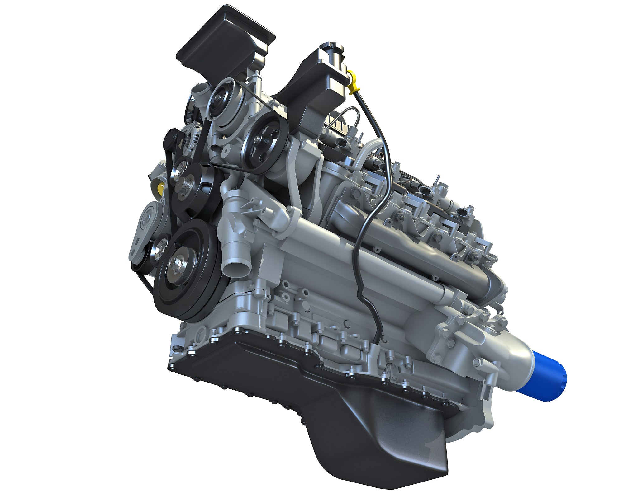 V8 Turbo Engine - 3D Models