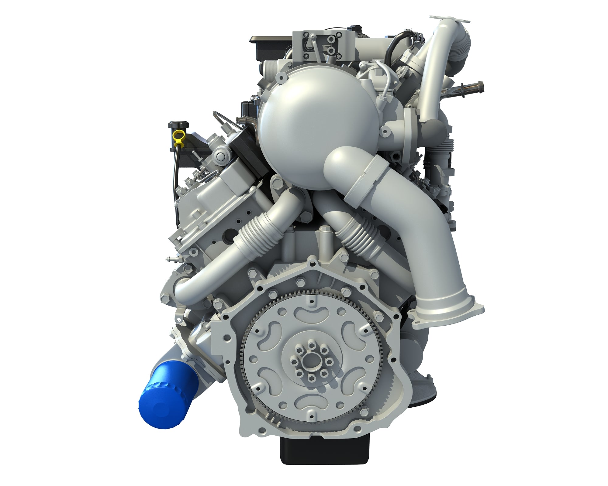V8 Turbo Engine - 3D Models