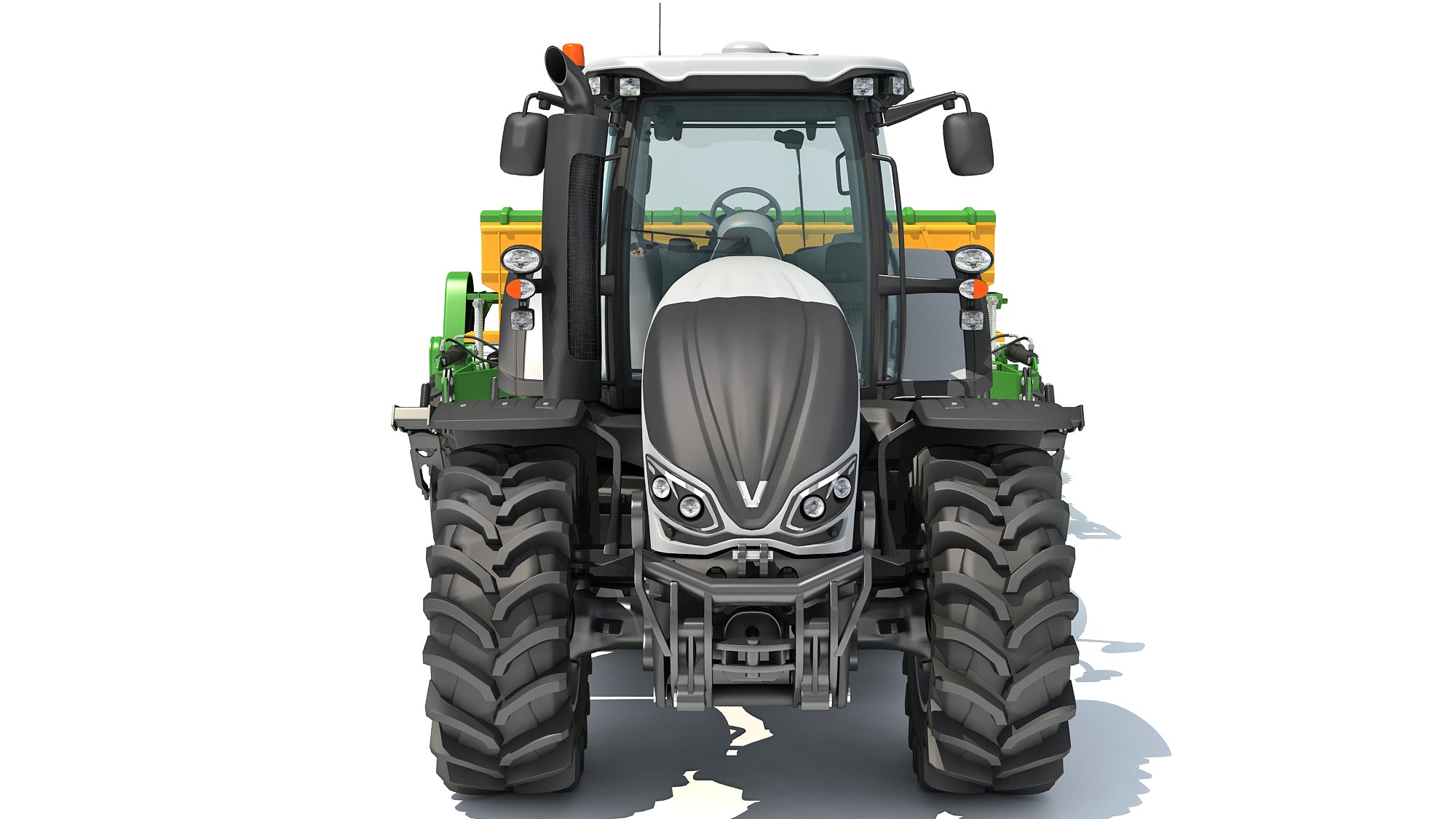 Tractor with Trailed Disc Harrow