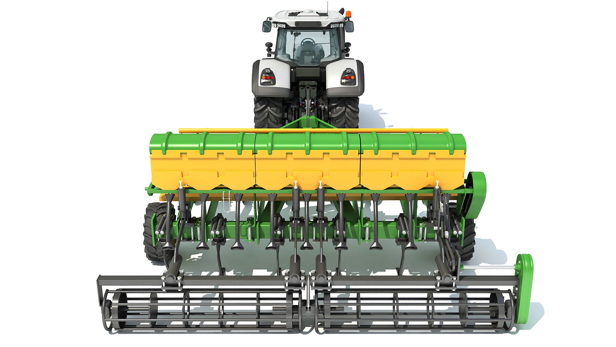 Tractor with Trailed Disc Harrow