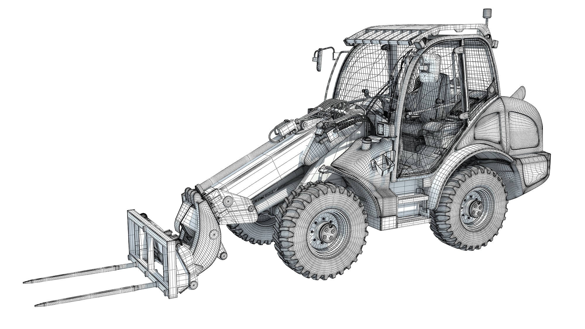 Wheel Loader 3D Model