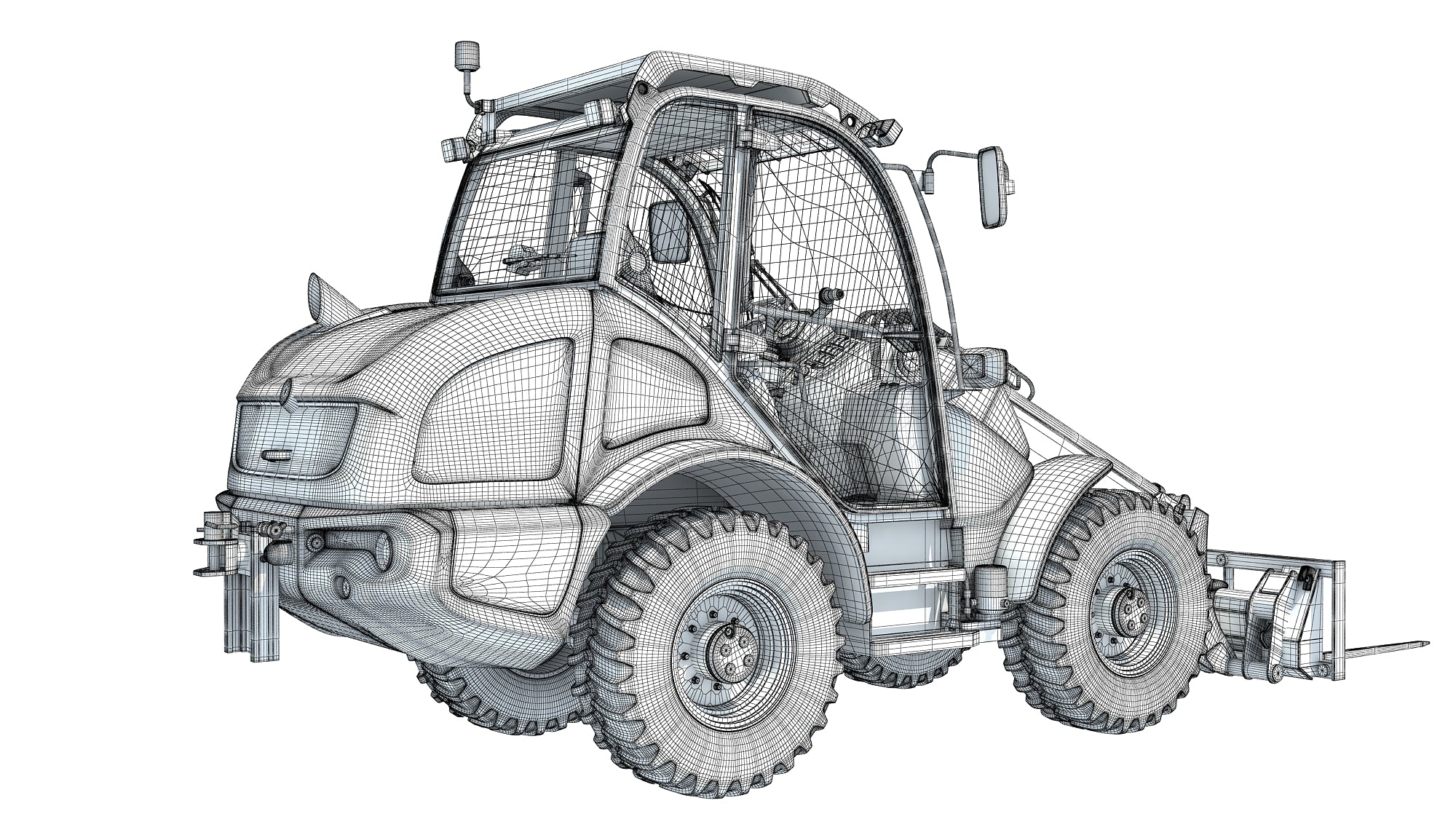 Wheel Loader 3D Model