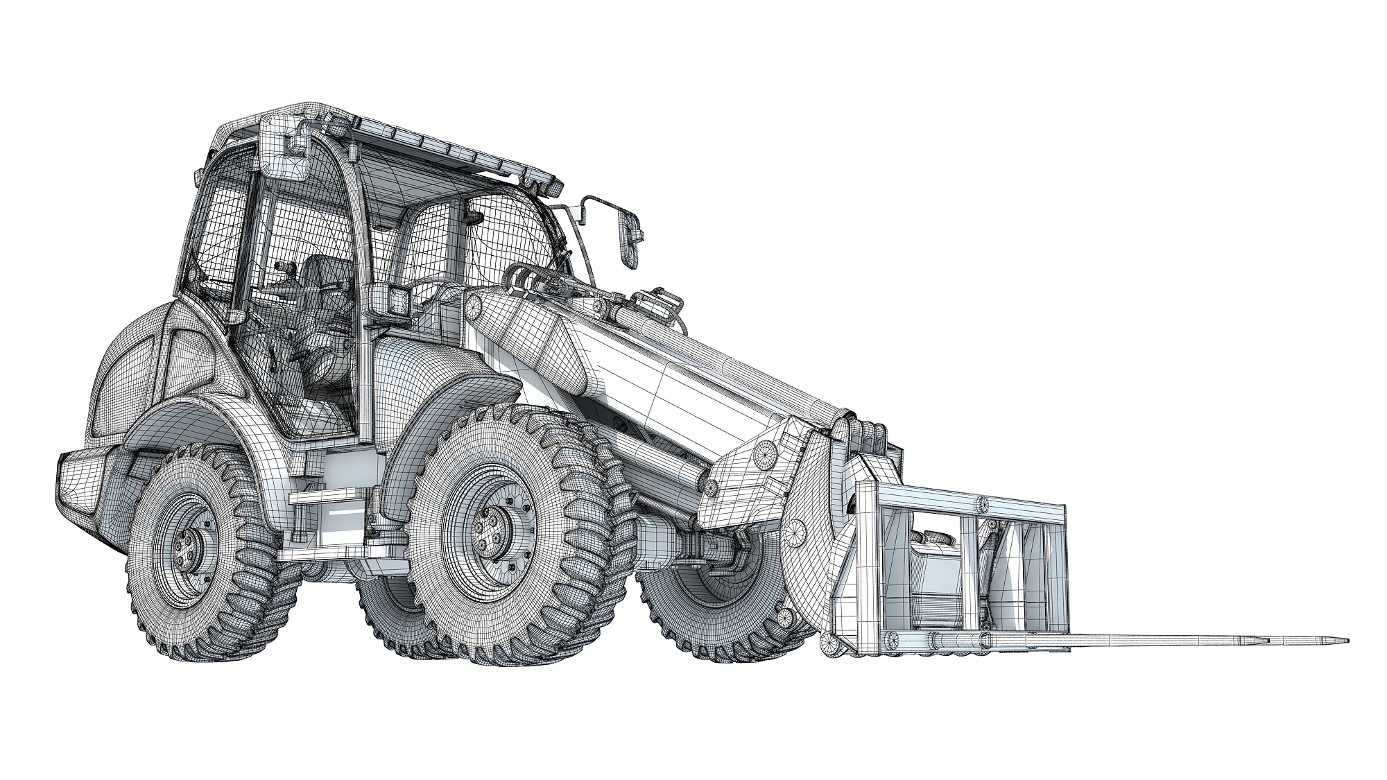 Wheel Loader 3D Model