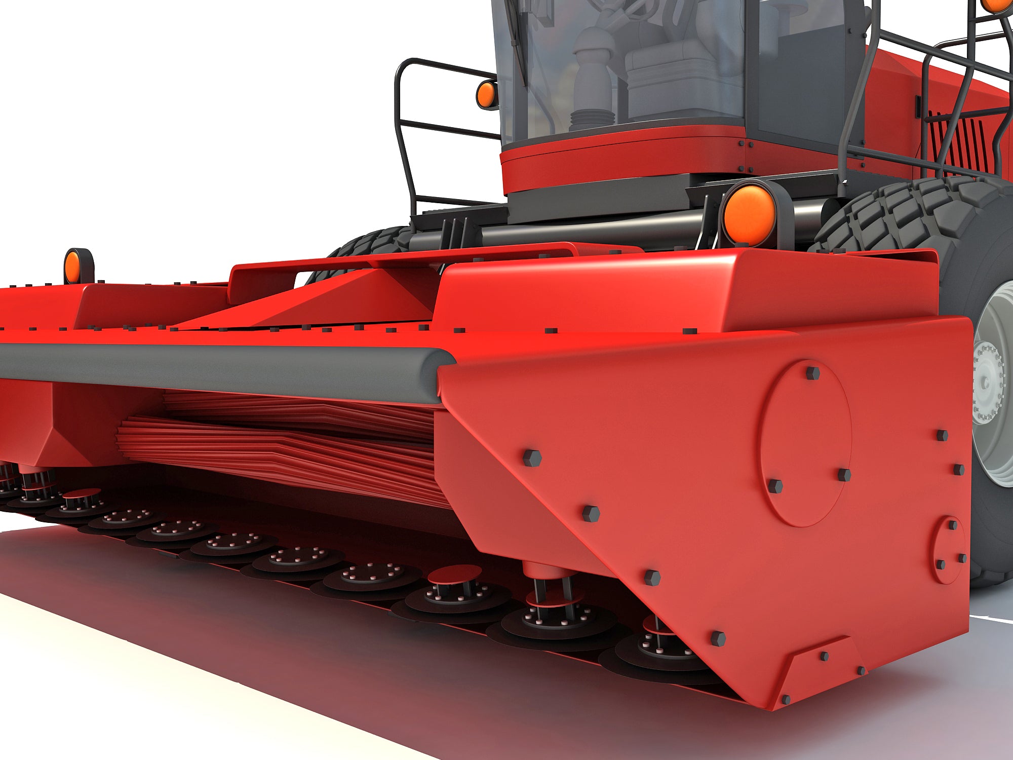 Swather Windrower 3D Model