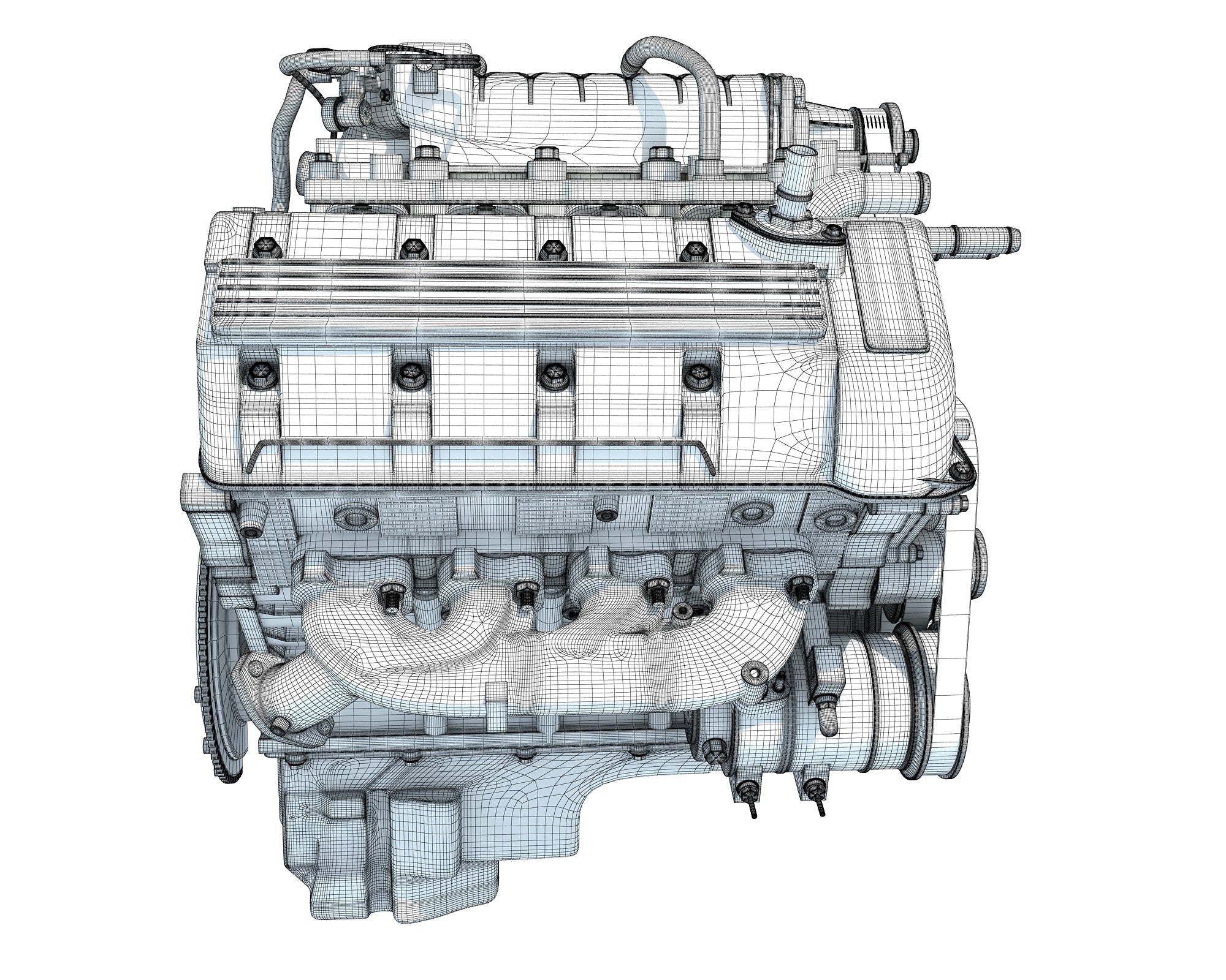 Cutaway V8 Engine
