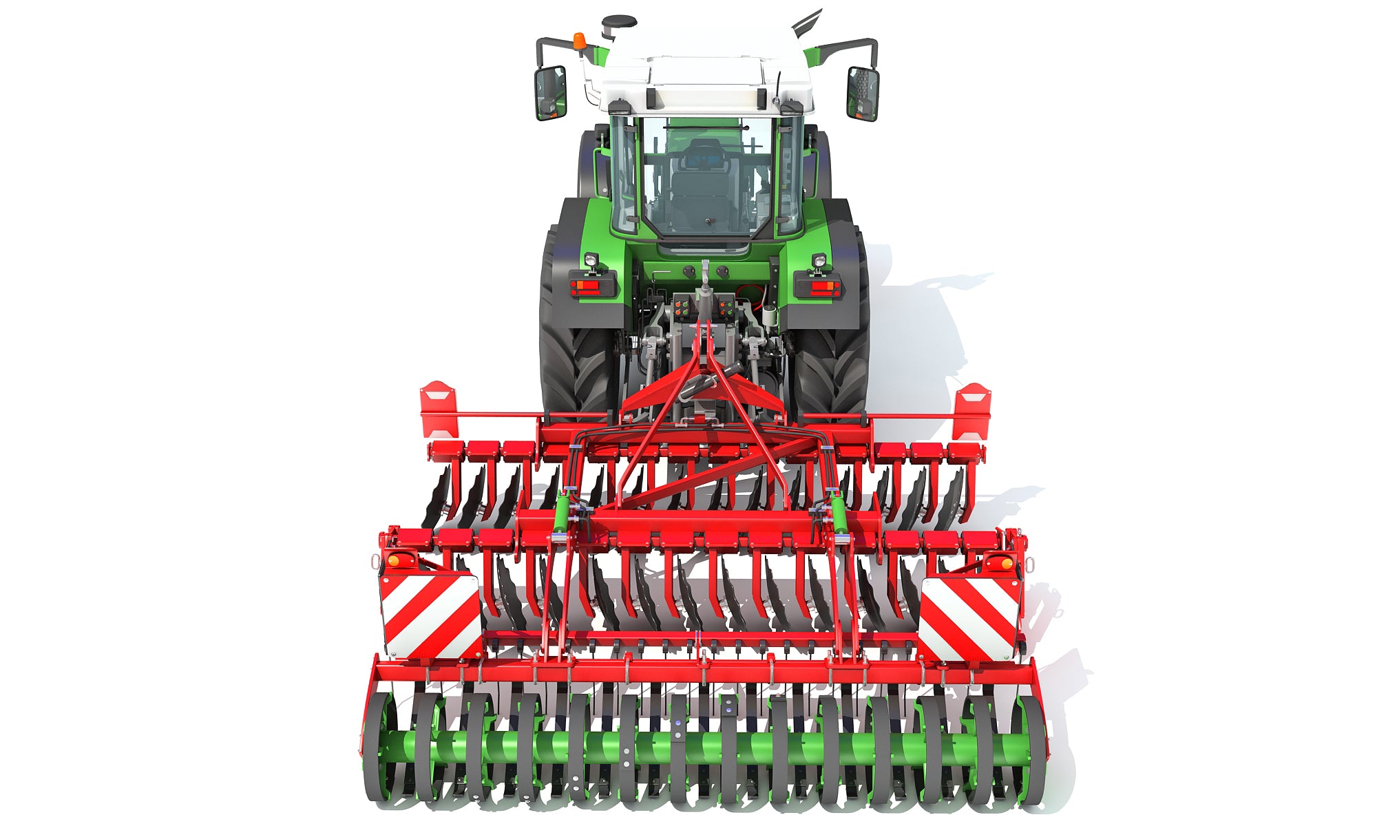 Tractor with Disc Harrow