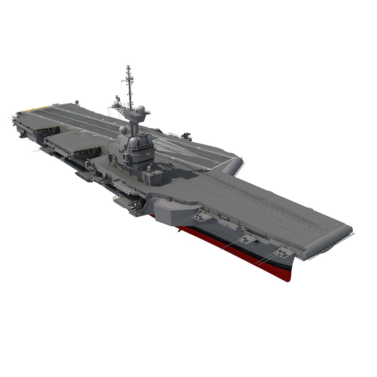 Aircraft Carrier Charles de Gaulle 3D Model