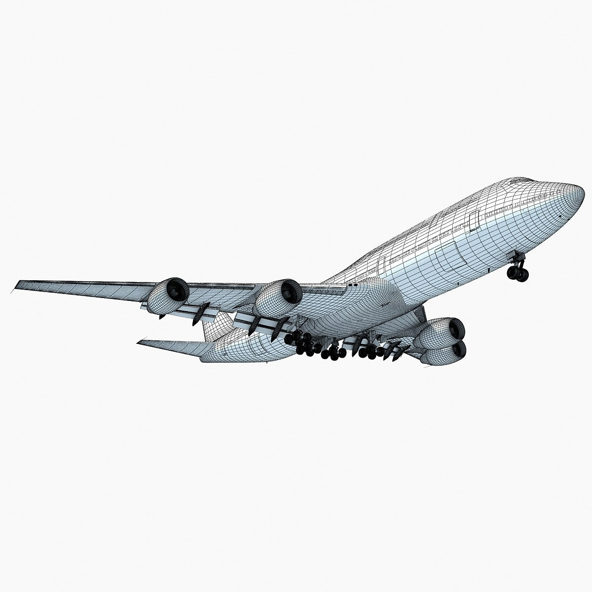 3D Aircraft Landing Scene