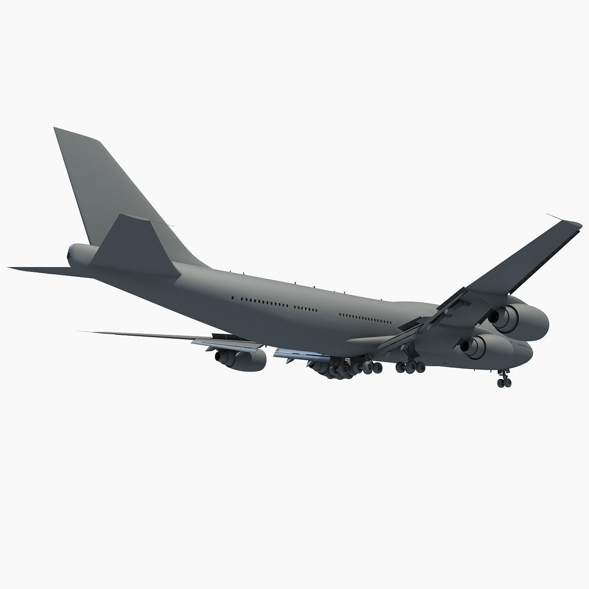 3D Aircraft Landing Scene