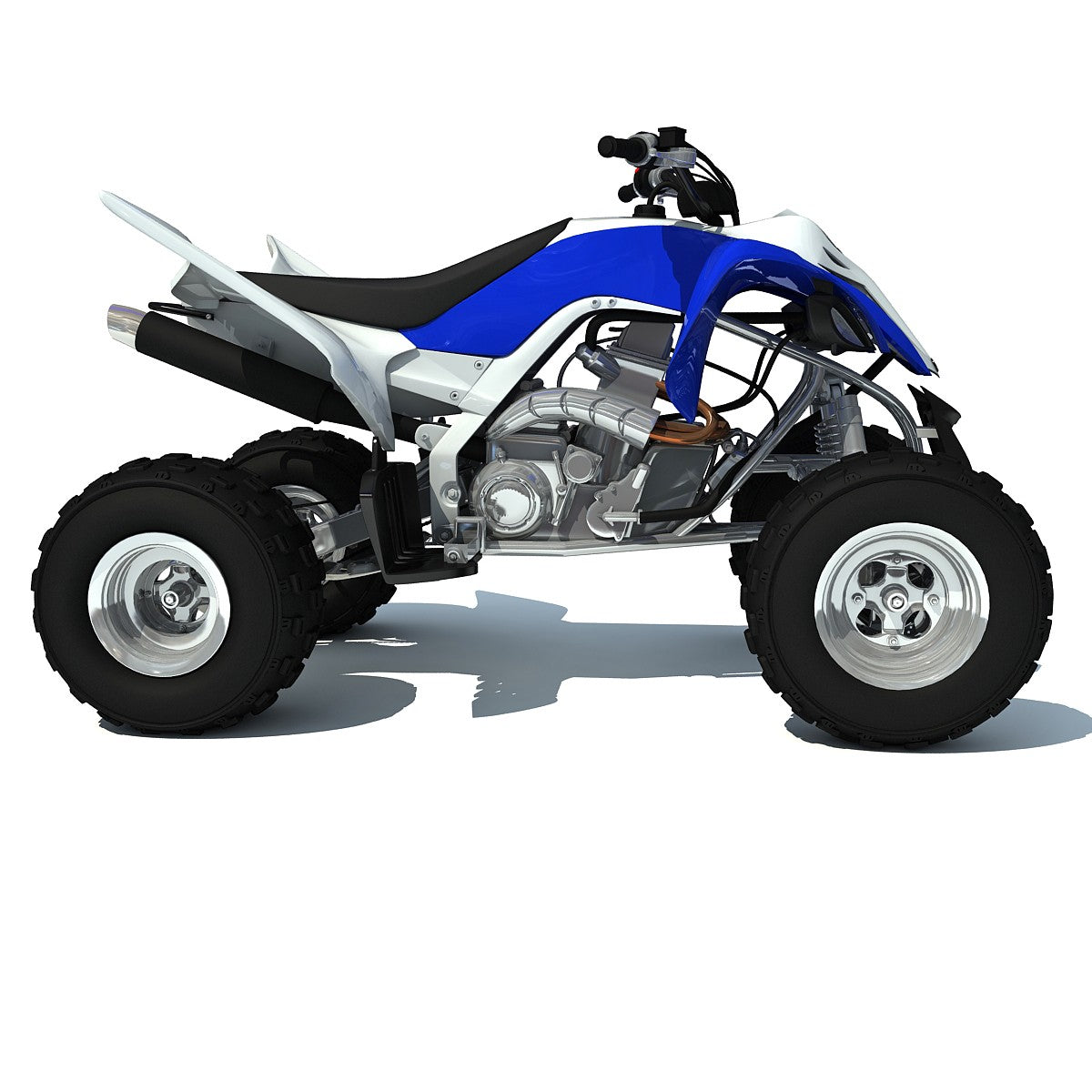 Sport ATV Yamaha Raptor 3D Model
