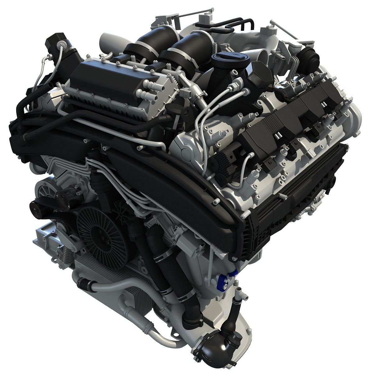 Audi Engine 3D Model