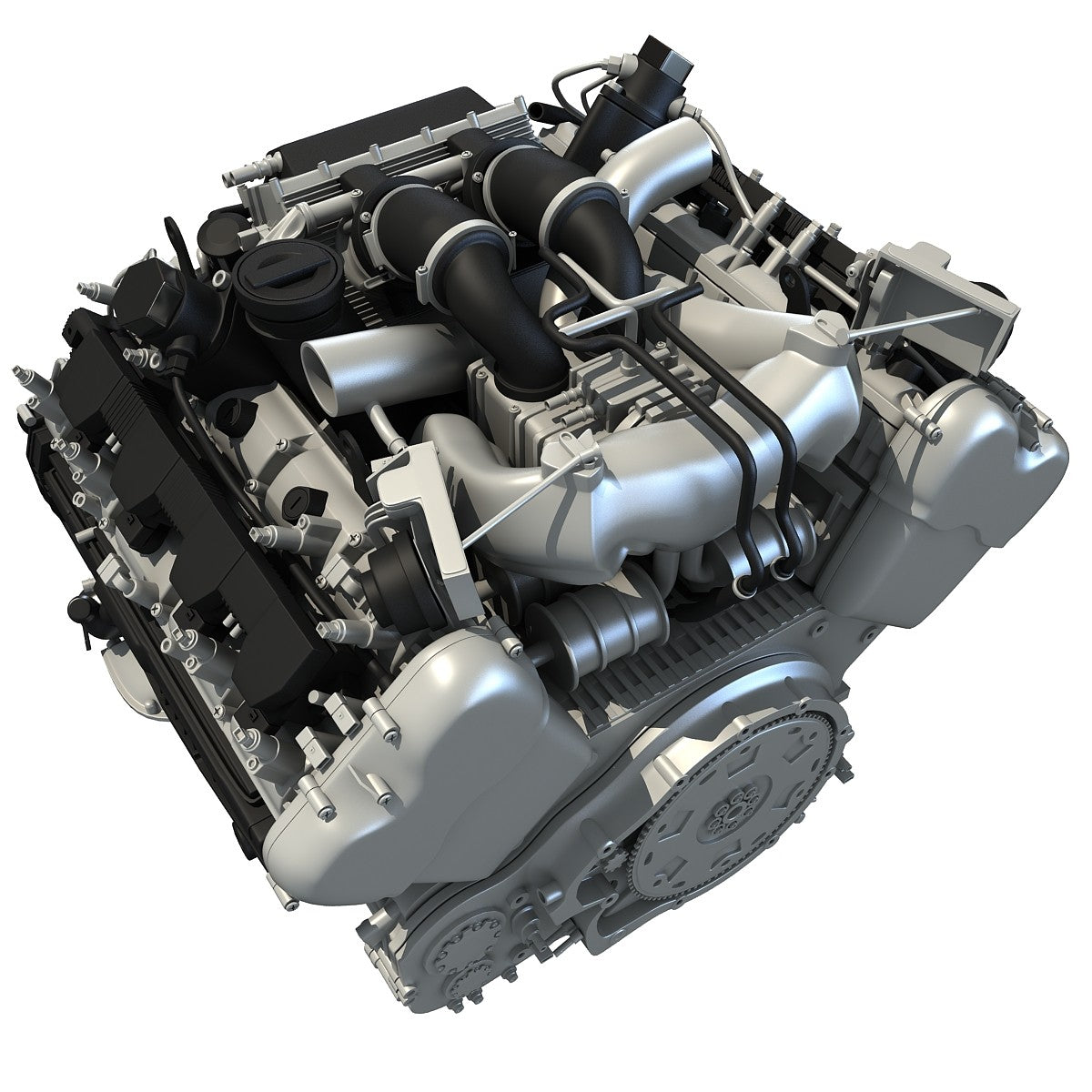 Audi Engine 3D Model