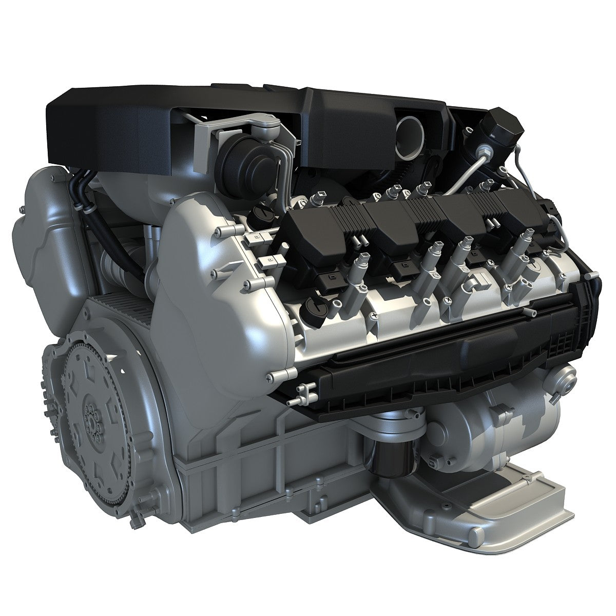 Audi Engine 3D Model