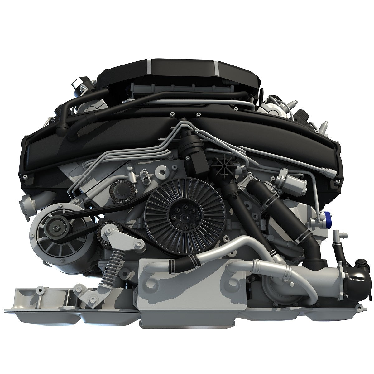 Audi Engine 3D Model