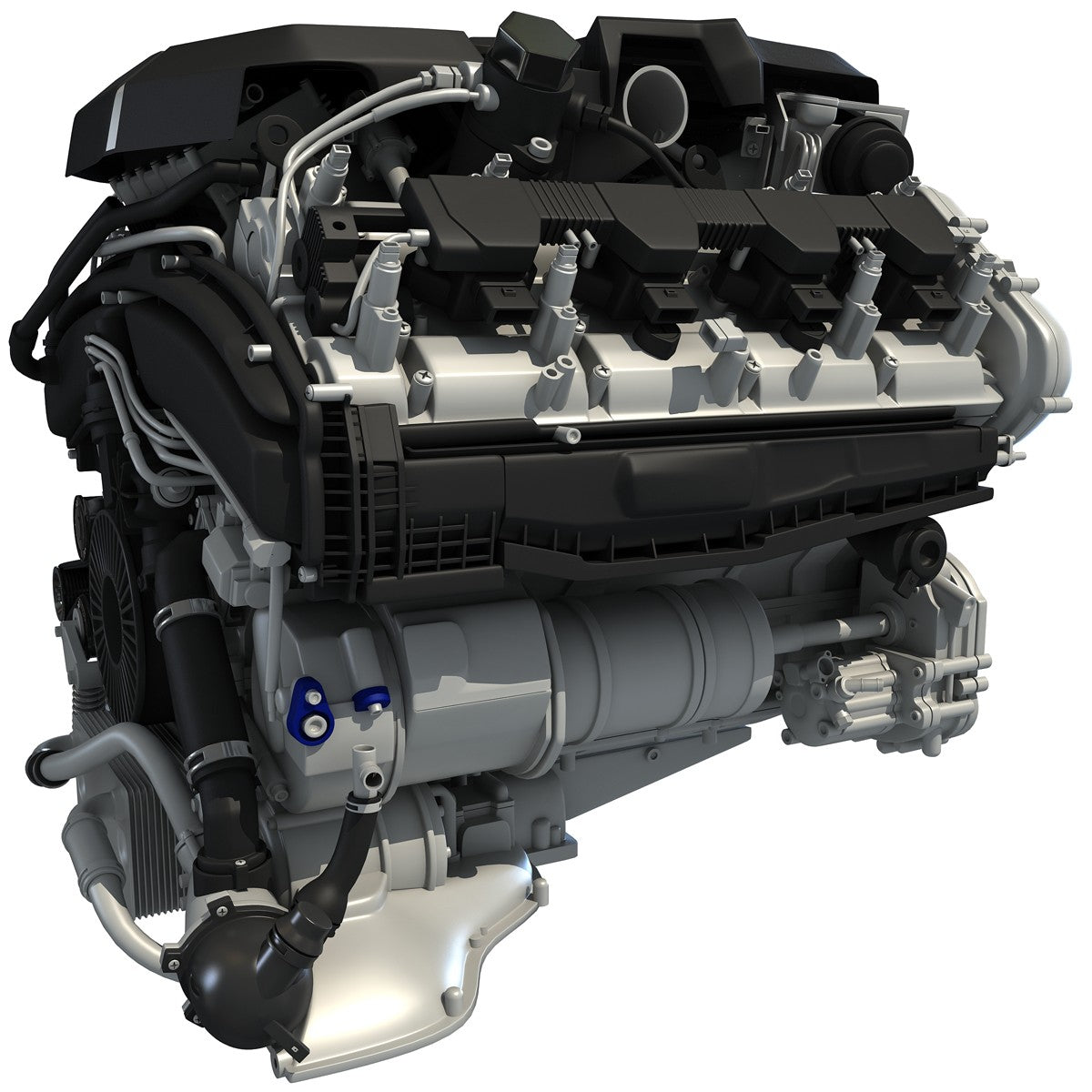 Audi Engine 3D Model