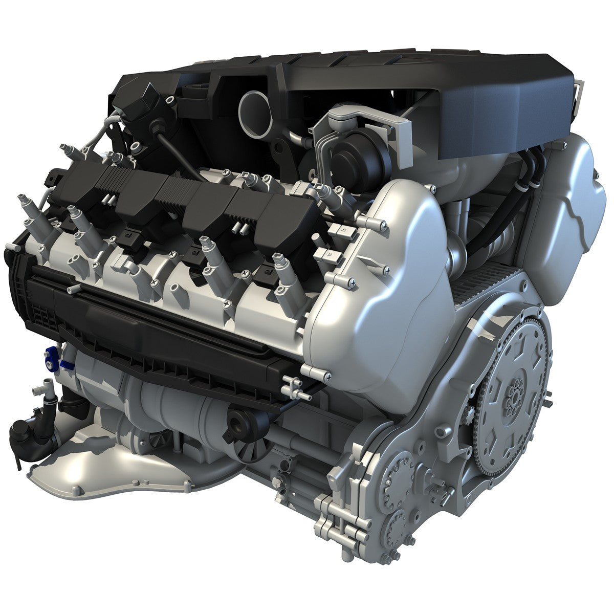 Audi Engine 3D Model