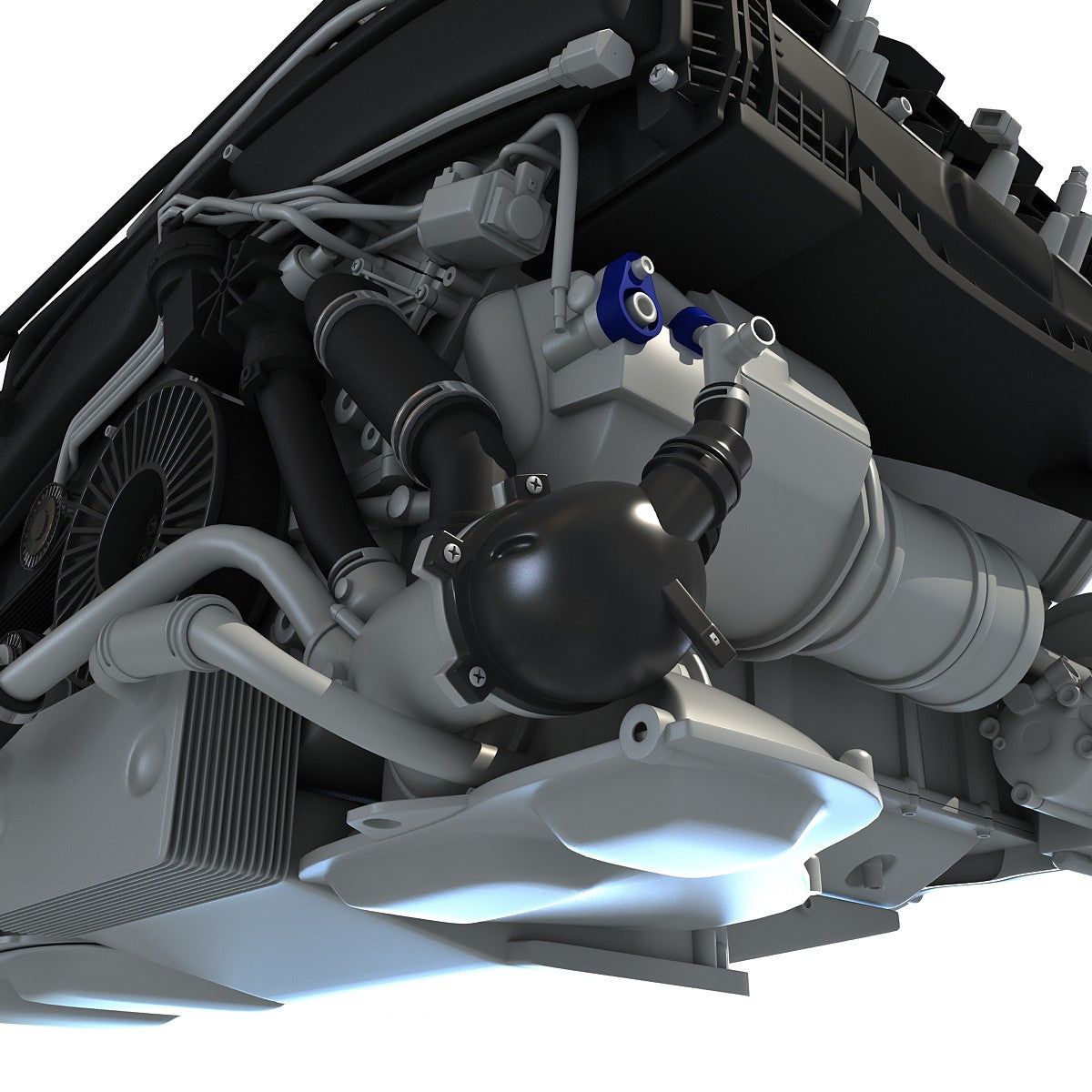 Audi Engine 3D Model