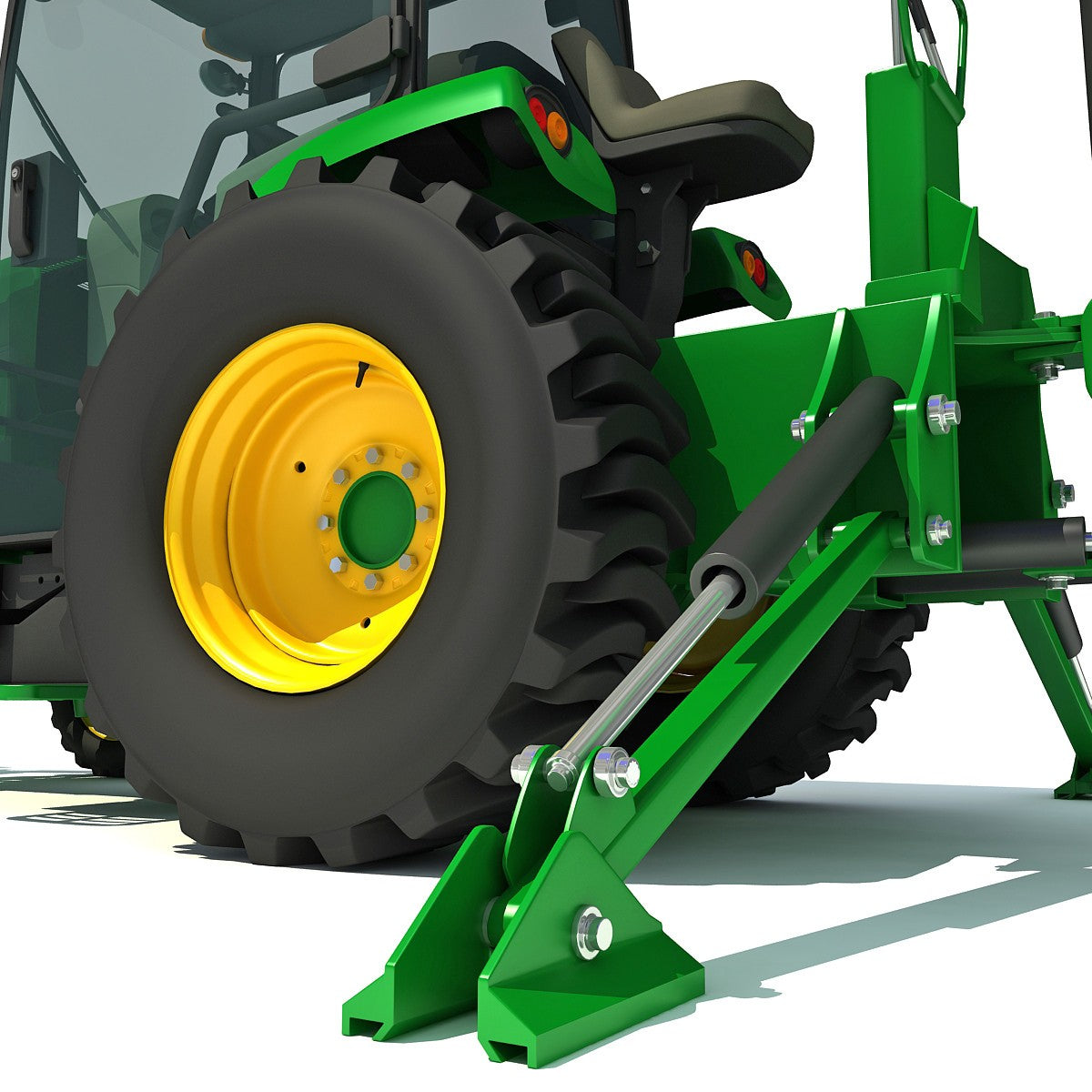 Compact Utility Tractor 3D Model