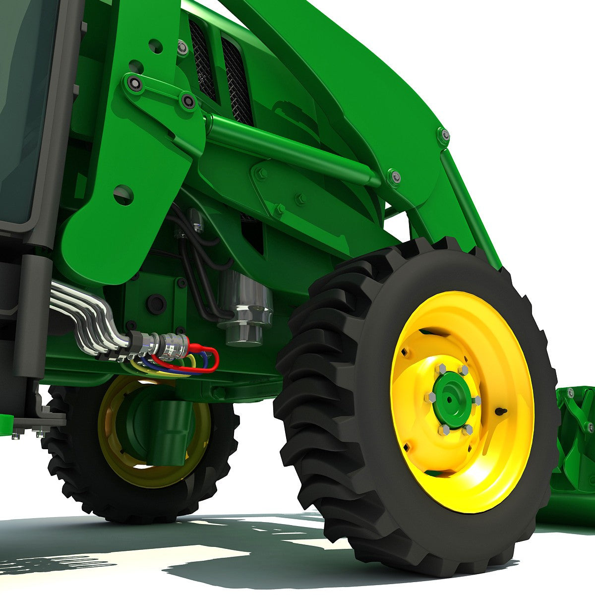 Compact Utility Tractor 3D Model